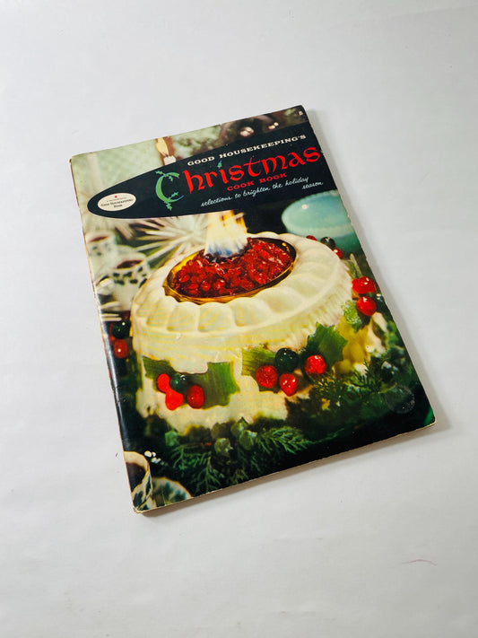 1958 Good Housekeeping Cookbook by Dorothy B Marsh. VChristmas recipes vintage retro kitchen decor prop gift mother girlfriend wife BFF