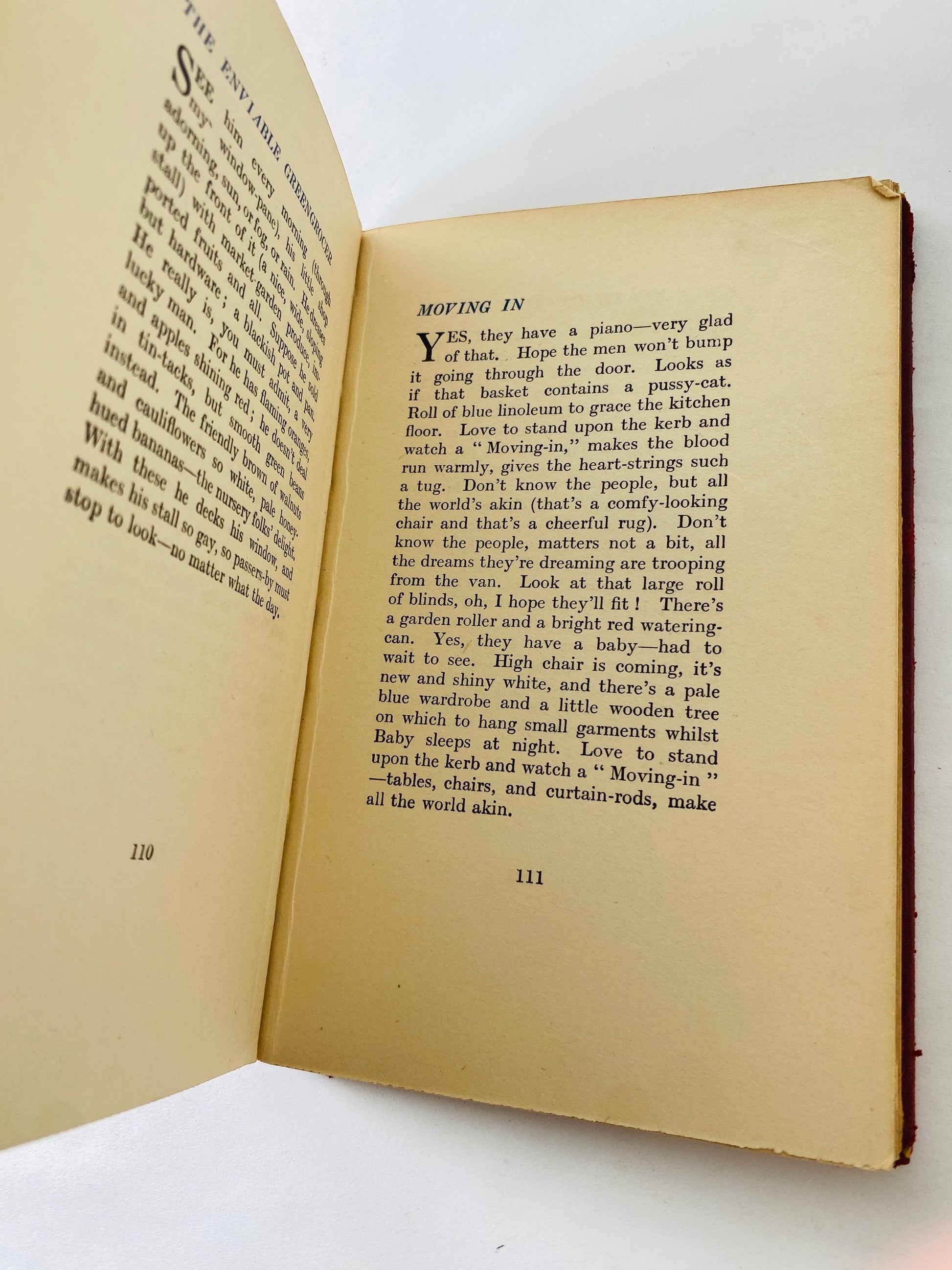 1933 Triple Stitch Wilhelmina Stitch First Edition Vintage Poetry Book Methuen London with beautiful red leather binding