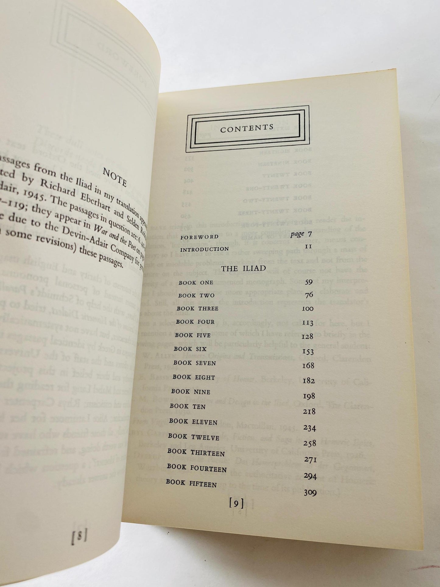 Iliad by Homer vintage paperback book circa 1961 University of Chicago edition Book lover gift. Mythology philosophy