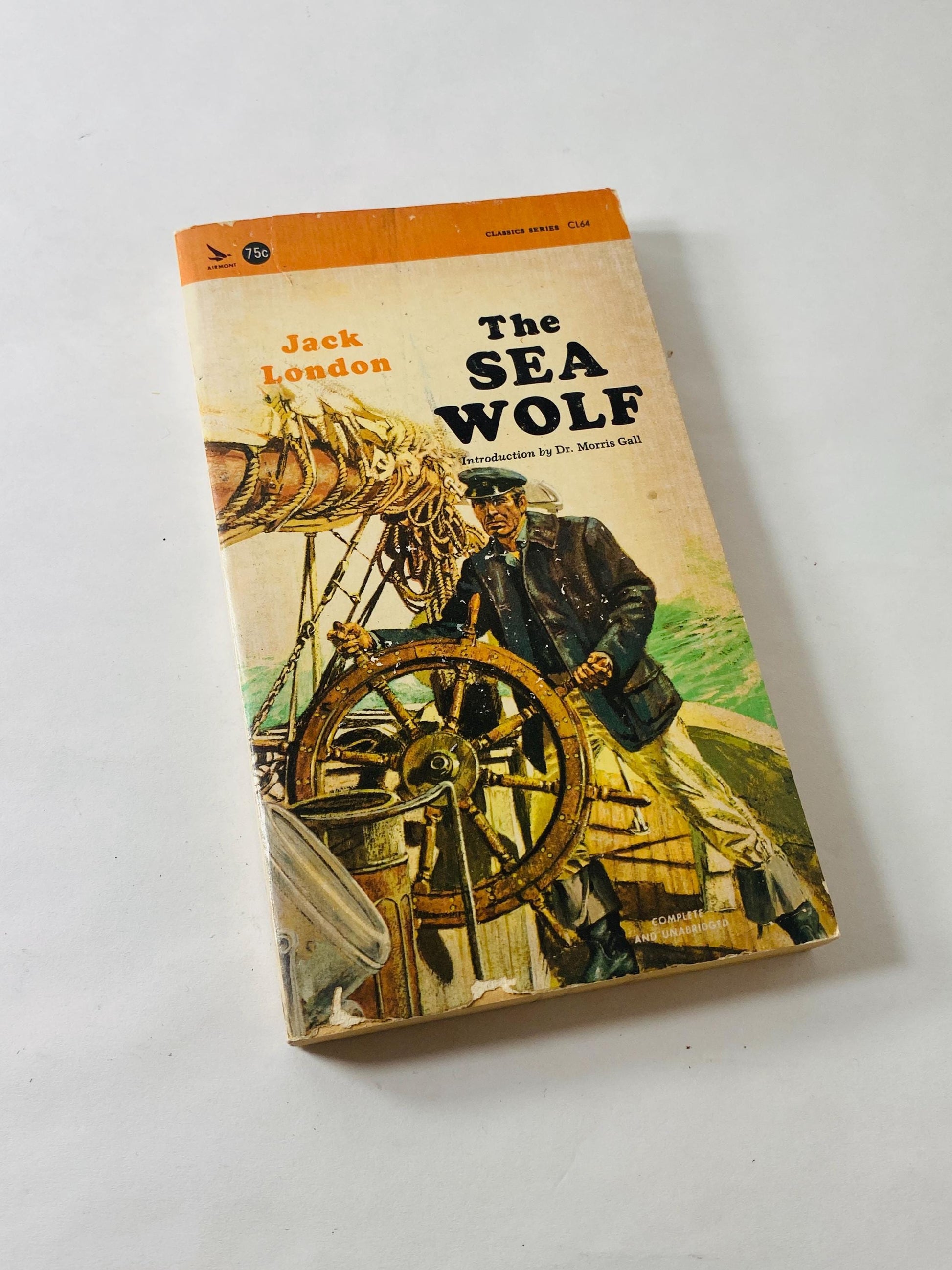 Sea Wolf by Jack London vintage paperback book circa 1965 Airmont Publishing