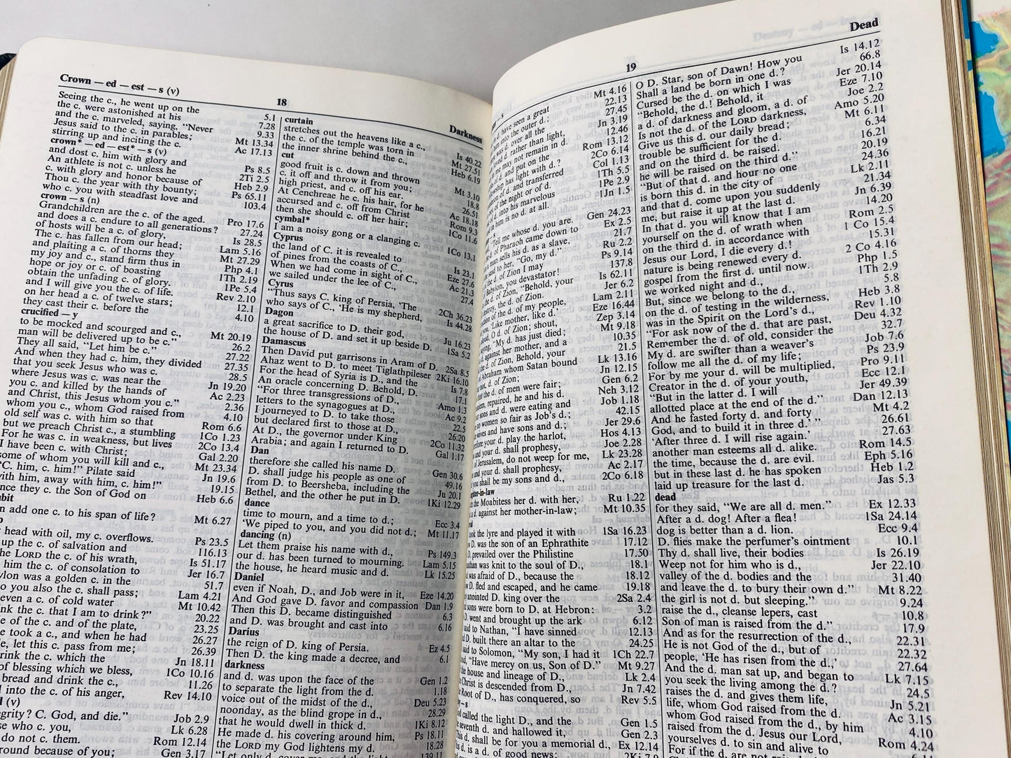 Holy Bible Old & New Testaments Red Letter Edition circa 1972 Vintage bible w leather cover. Thomas Nelson. King James Rev