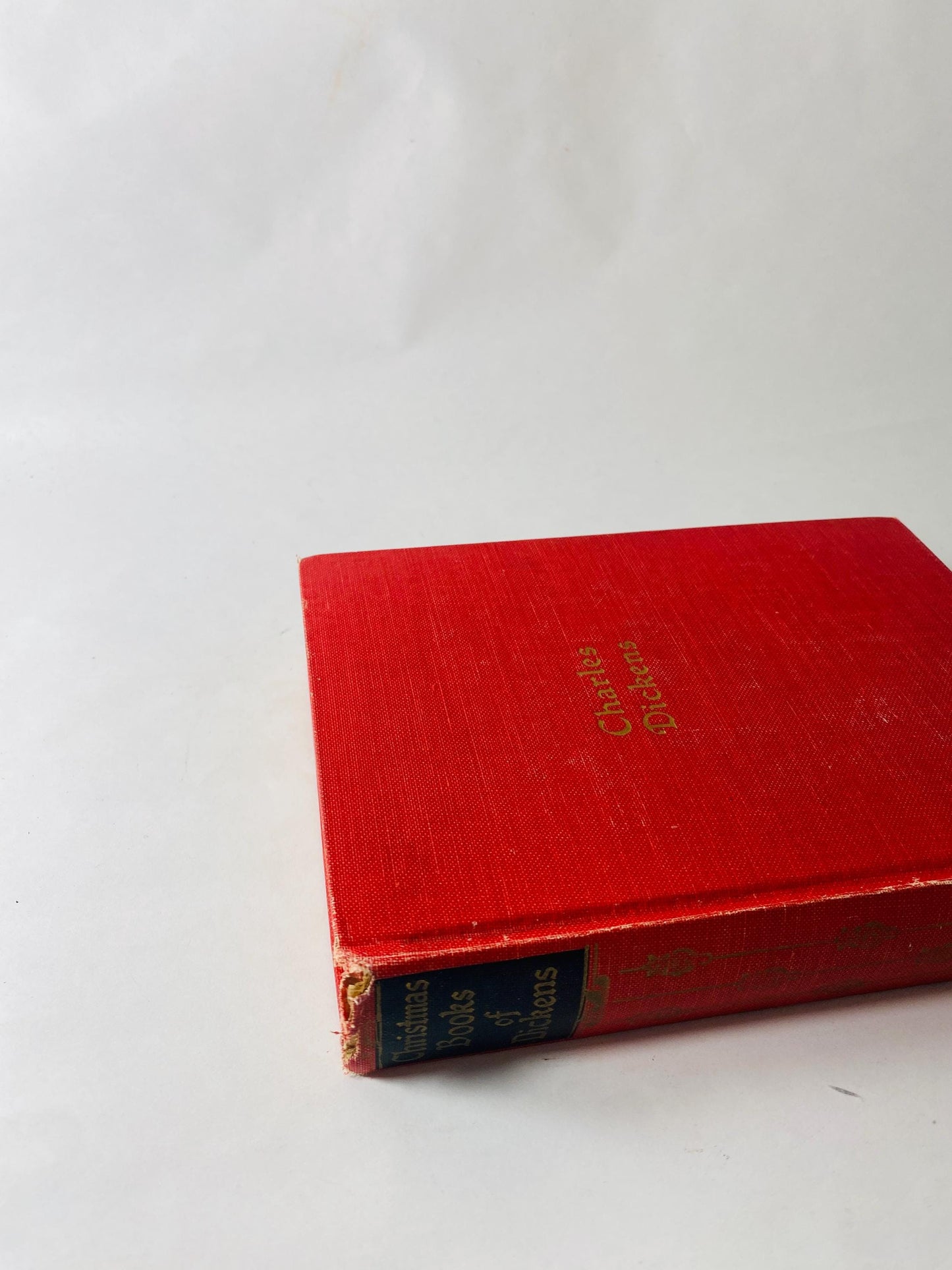 Christmas Carol Christmas Stories by Charles Dickens in one volume! Beautiful red book decor