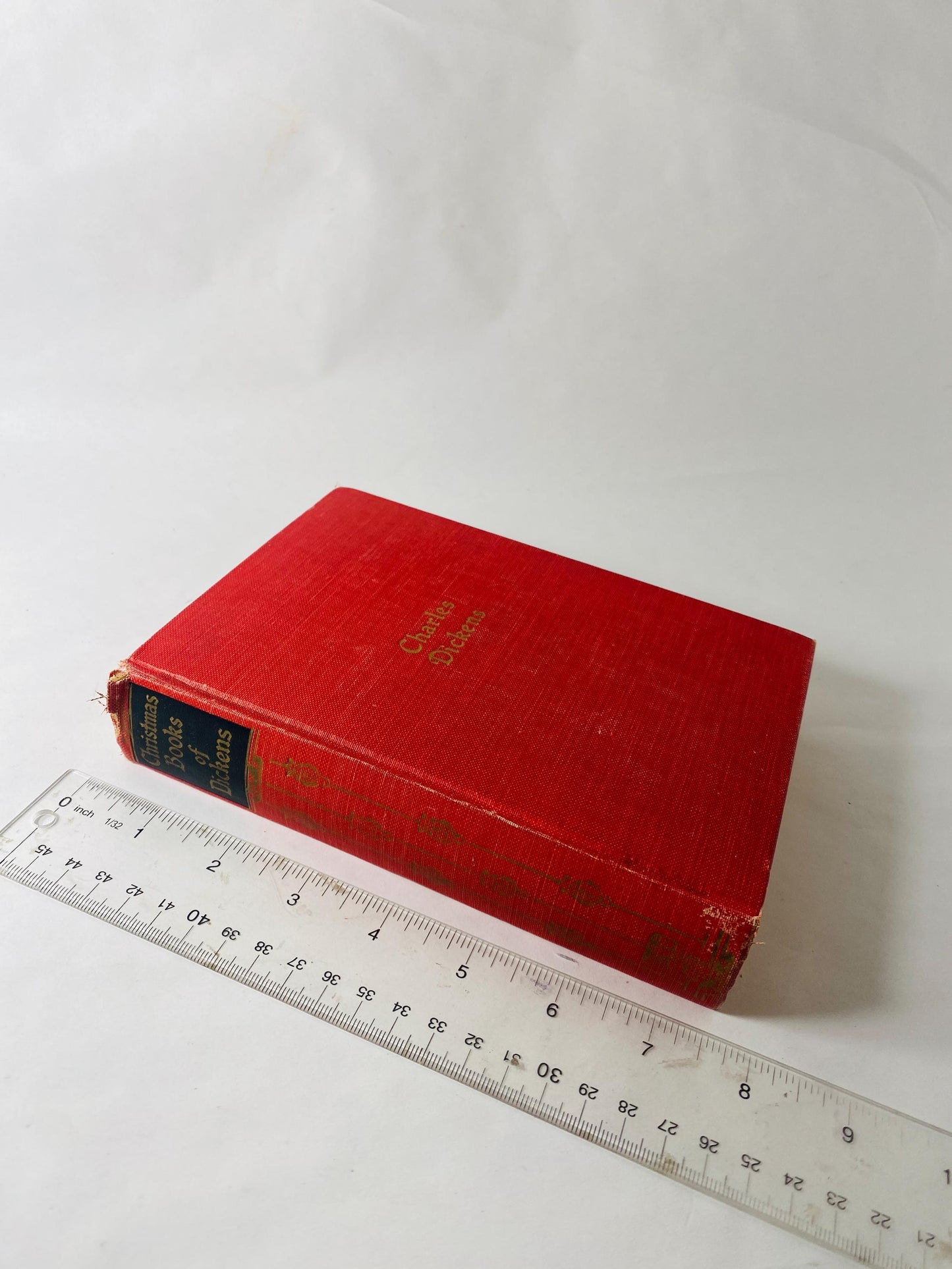 Christmas Carol Christmas Stories by Charles Dickens in one volume! Beautiful red book decor