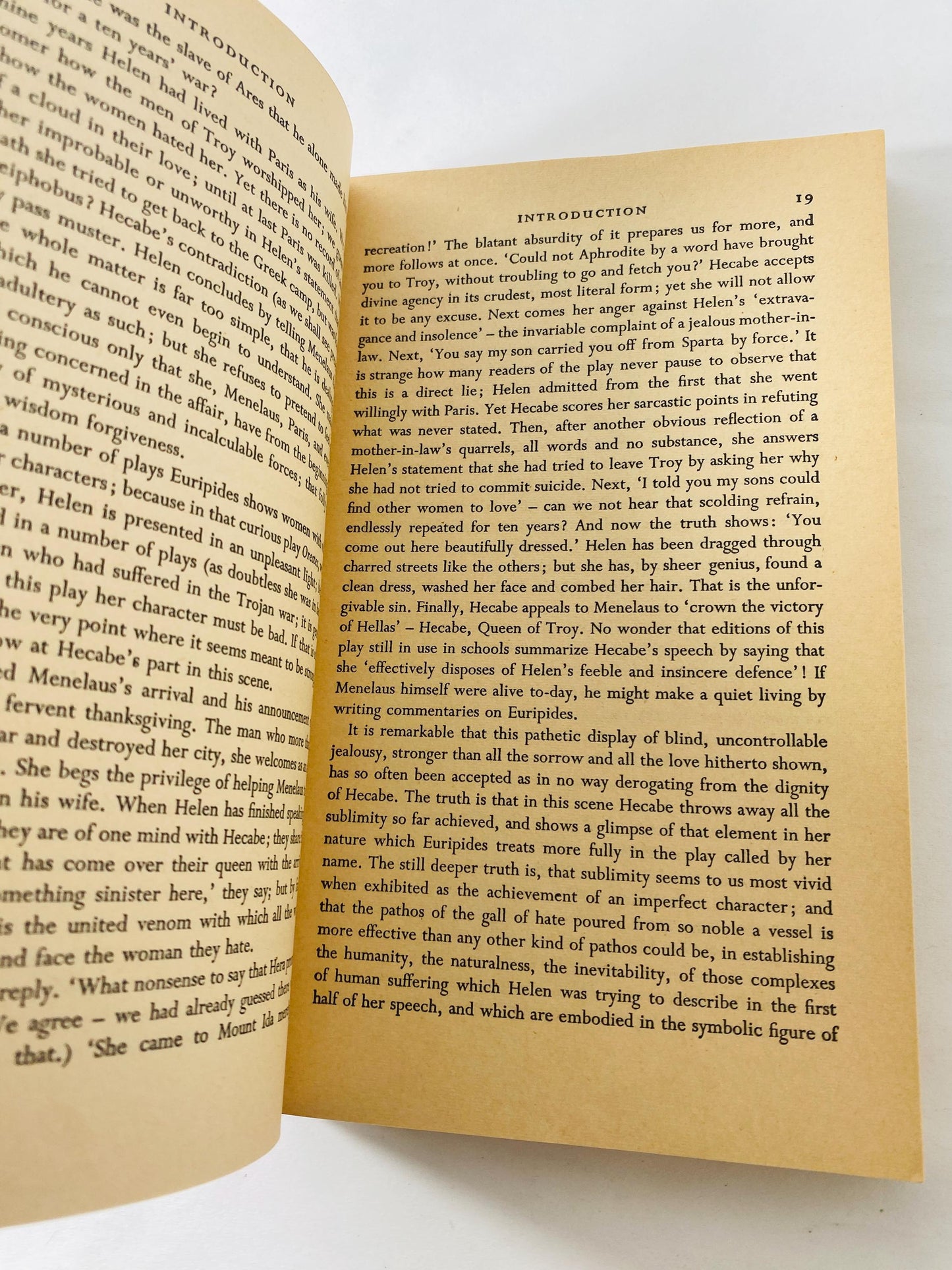 Euripides Vintage philosophy Penguin paperback book Bacchae and Other Plays circa 1970 gift literature shelfie