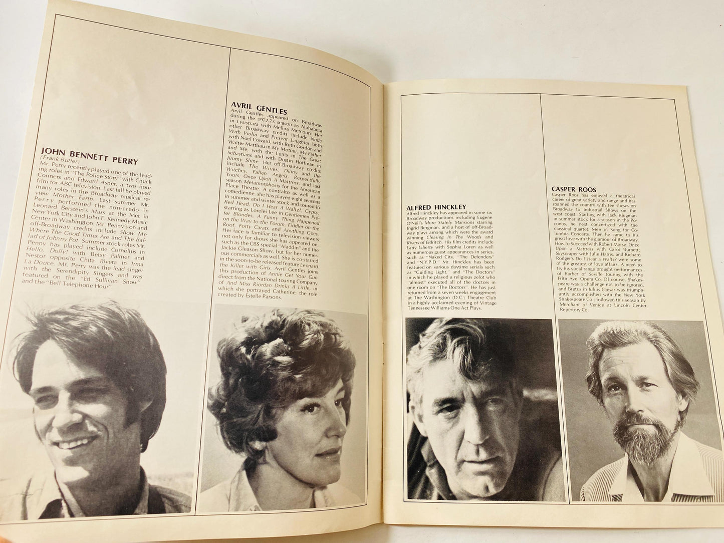 1973 Irving Berlin Annie Get Your Gun Souvenir Program featuring Barbara Eden, John Bennett Perry & Sandra Peabody Vintage Musical Theatre