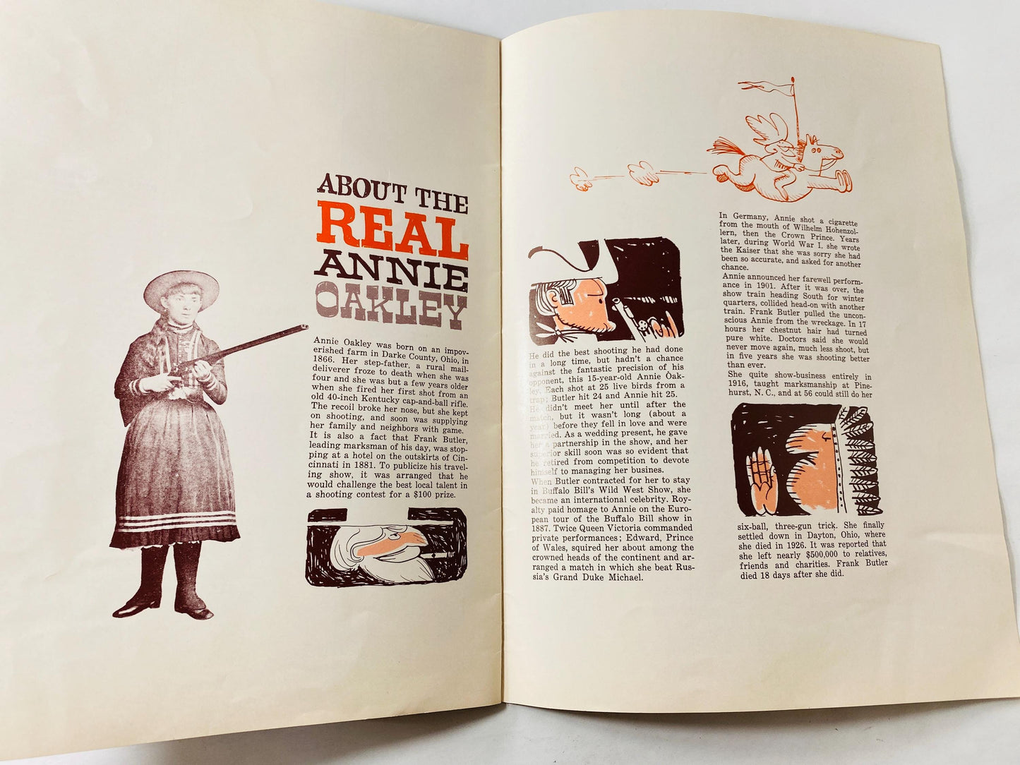 1973 Irving Berlin Annie Get Your Gun Souvenir Program featuring Barbara Eden, John Bennett Perry & Sandra Peabody Vintage Musical Theatre
