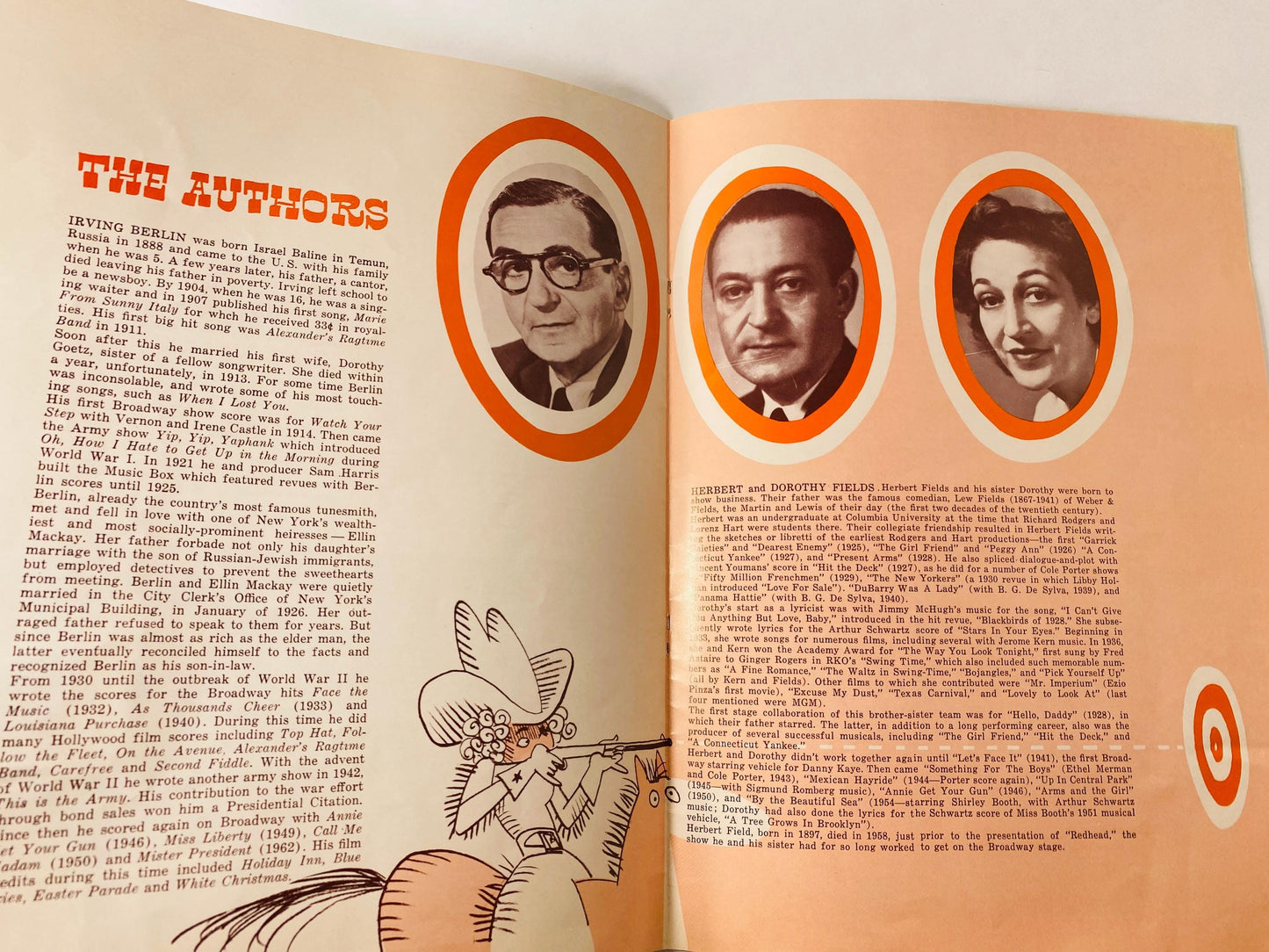 1973 Irving Berlin Annie Get Your Gun Souvenir Program featuring Barbara Eden, John Bennett Perry & Sandra Peabody Vintage Musical Theatre