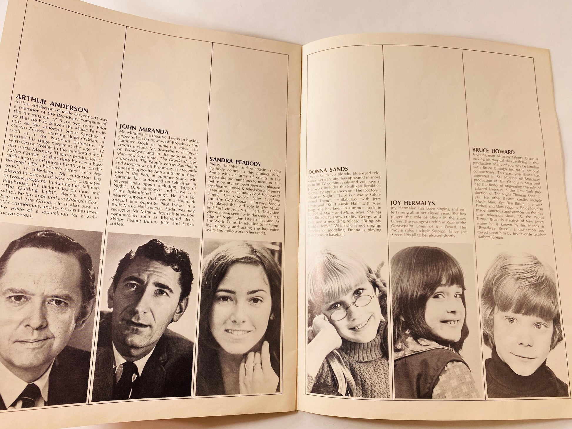 1973 Irving Berlin Annie Get Your Gun Souvenir Program featuring Barbara Eden, John Bennett Perry & Sandra Peabody Vintage Musical Theatre