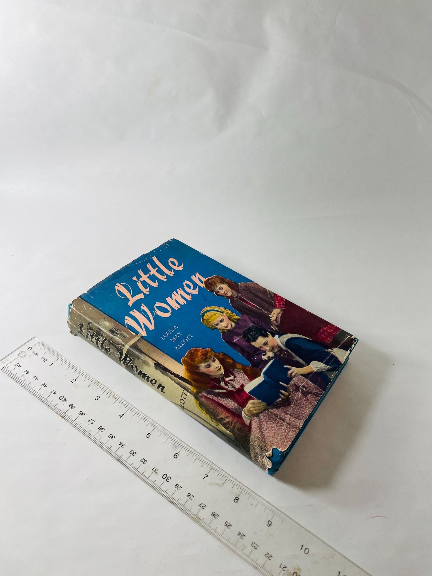 1933 Little Women by Louisa May Alcott vintage antique book home decor gift featuring promotional photographs from the 1933 film adaptation