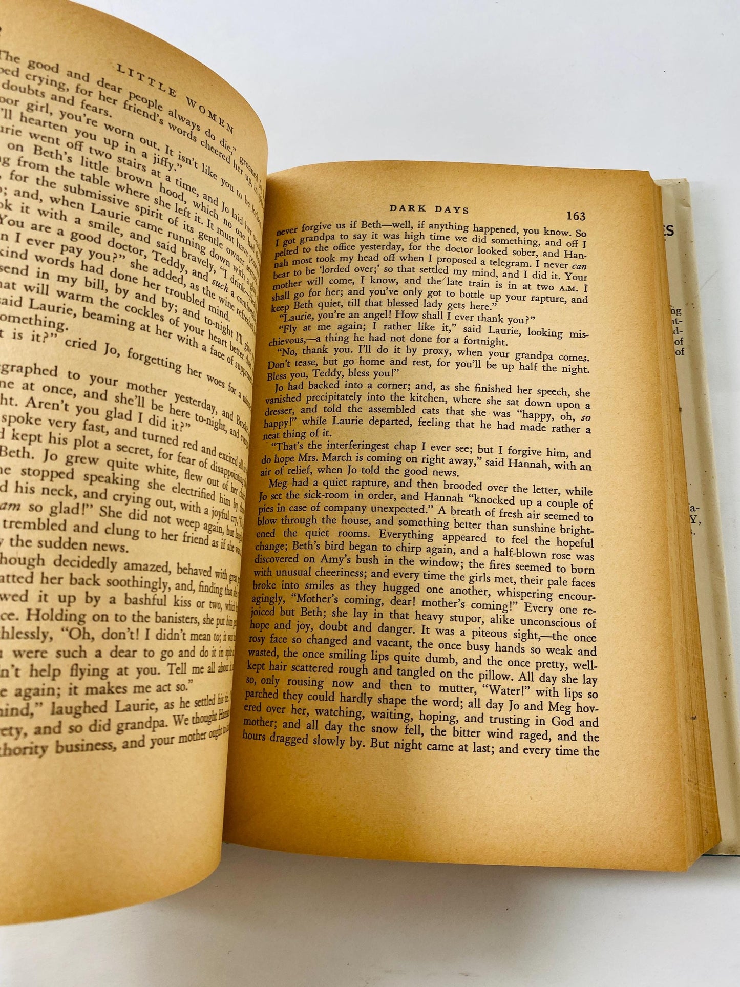 1933 Little Women by Louisa May Alcott vintage antique book home decor gift featuring promotional photographs from the 1933 film adaptation