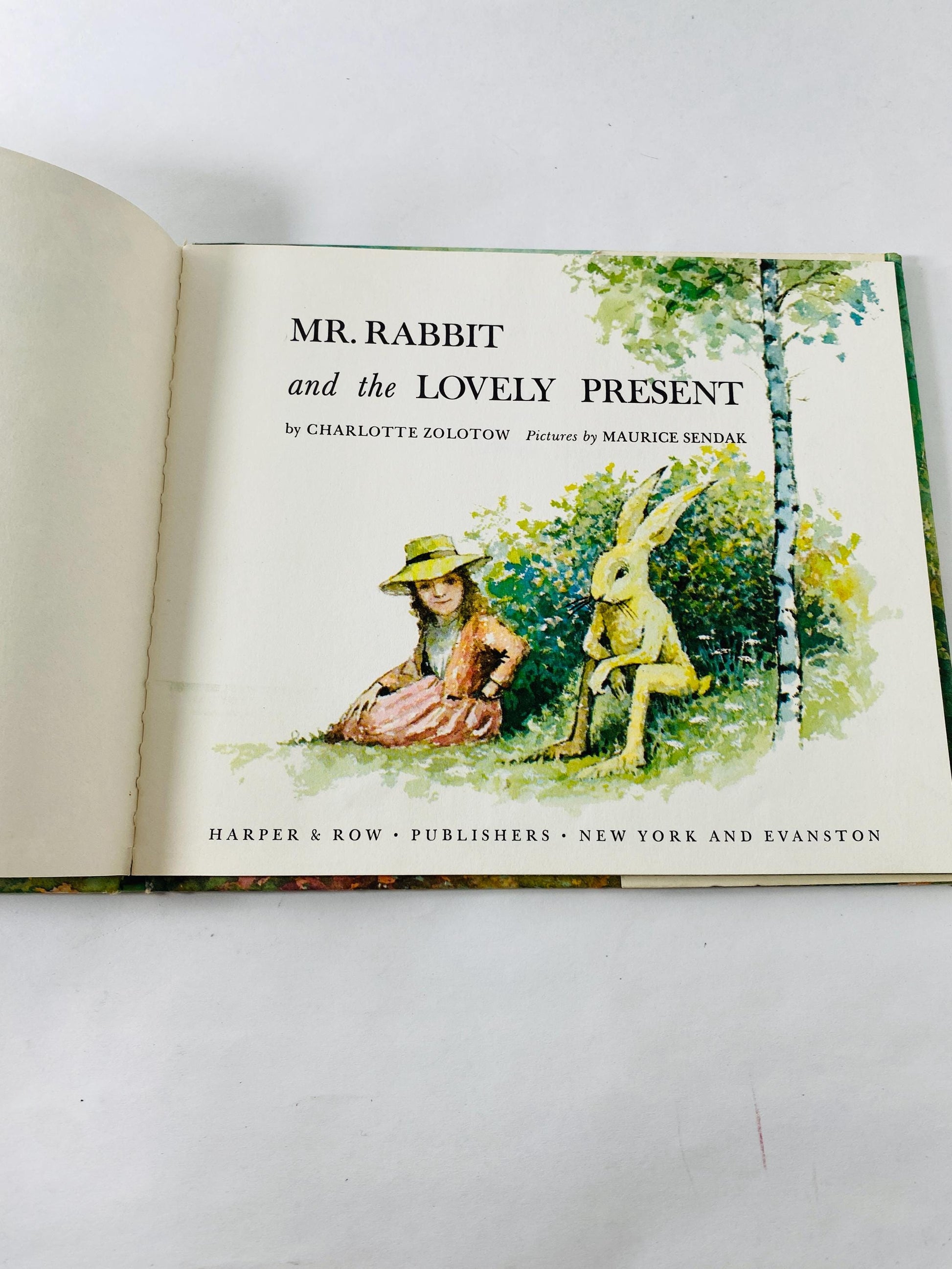Maurice Sendak FIRST EDITION vintage book Mr. Rabbit and the Lovely Present published prior to Where the Wild Things Are