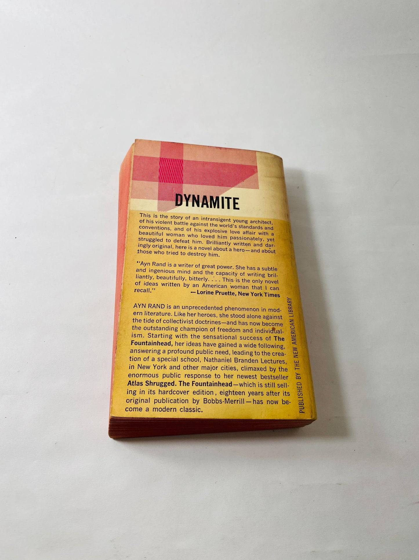1961 Fountainhead vintage Signet paperback book by Ayn Rand philosophy Objectivism capitalism author of Atlas Shrugged