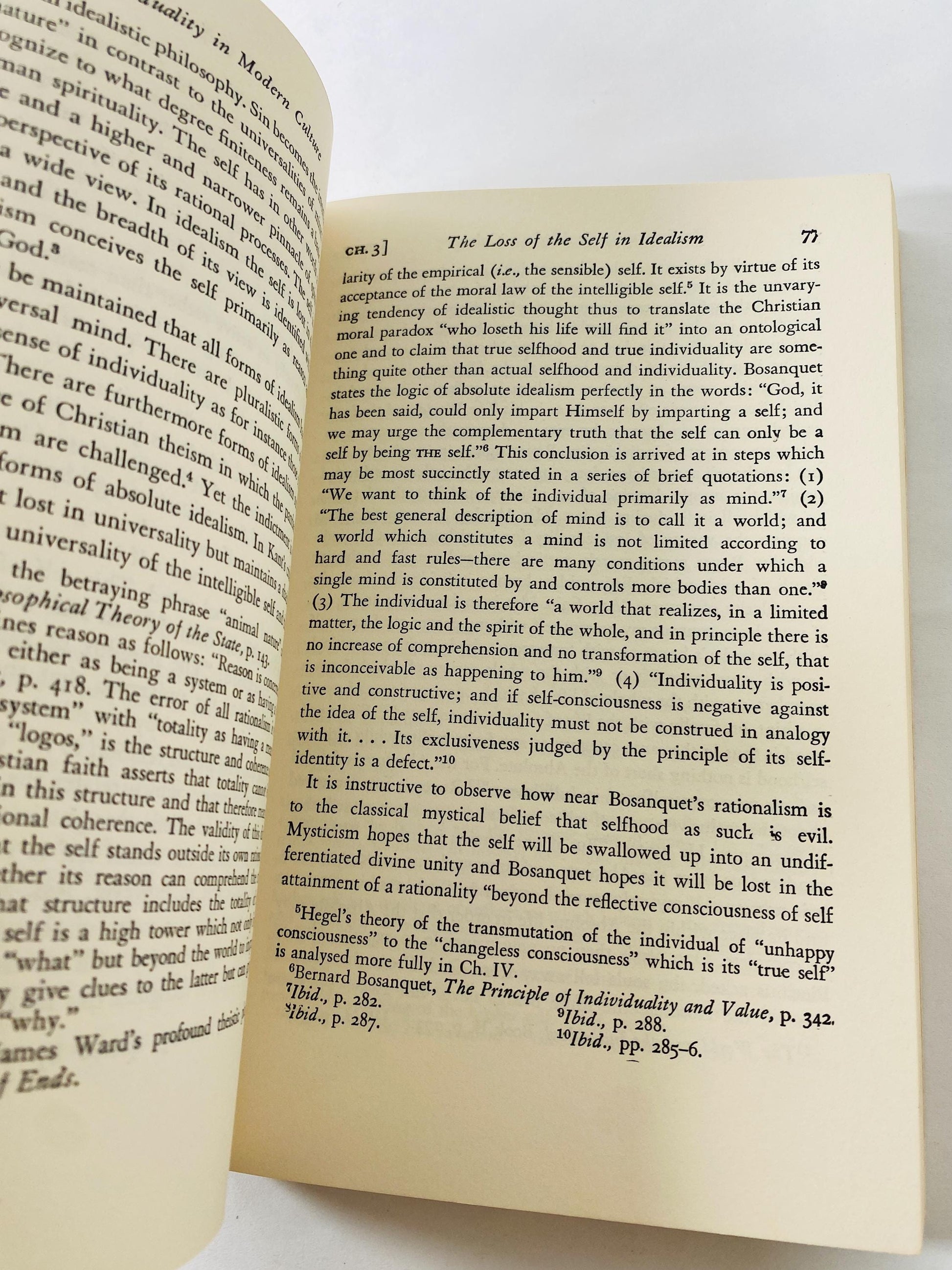 Nature and Destiny of Man Vintage paperback book circa 1964 by Reinhold Niebuhr. Scribner American Christian realism