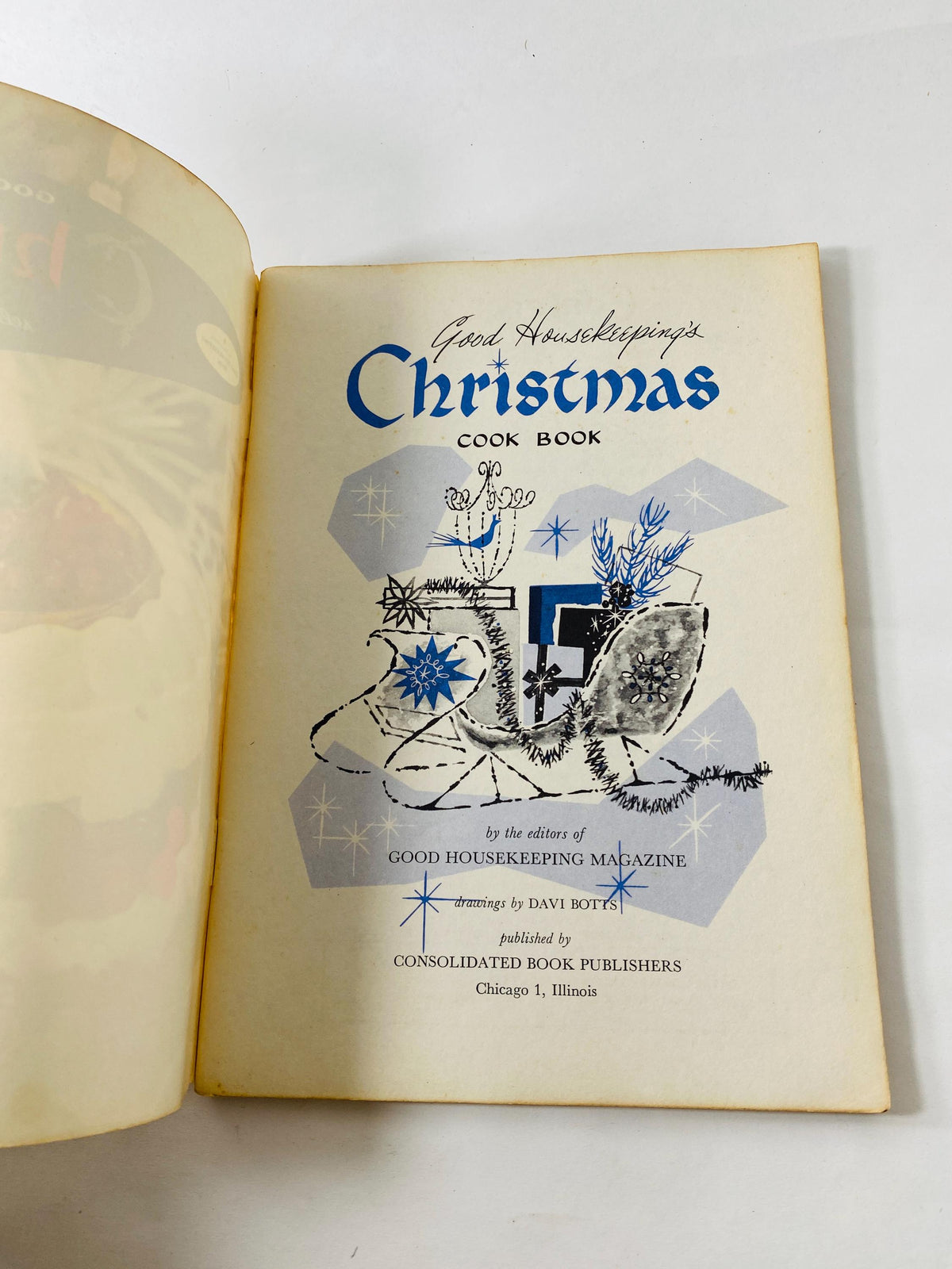 1958 Good Housekeeping Cookbook by Dorothy B Marsh. VChristmas recipes vintage retro kitchen decor prop gift mother girlfriend wife BFF