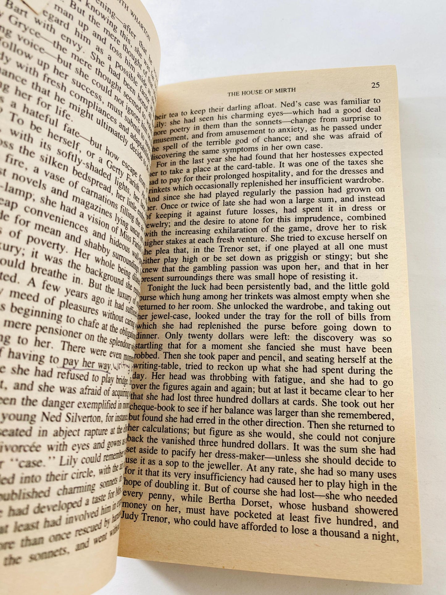 House of Mirth by Edith Wharton vintage Bantam paperback book by the first woman to win the Pulitzer Prize set in Gilded Age New York