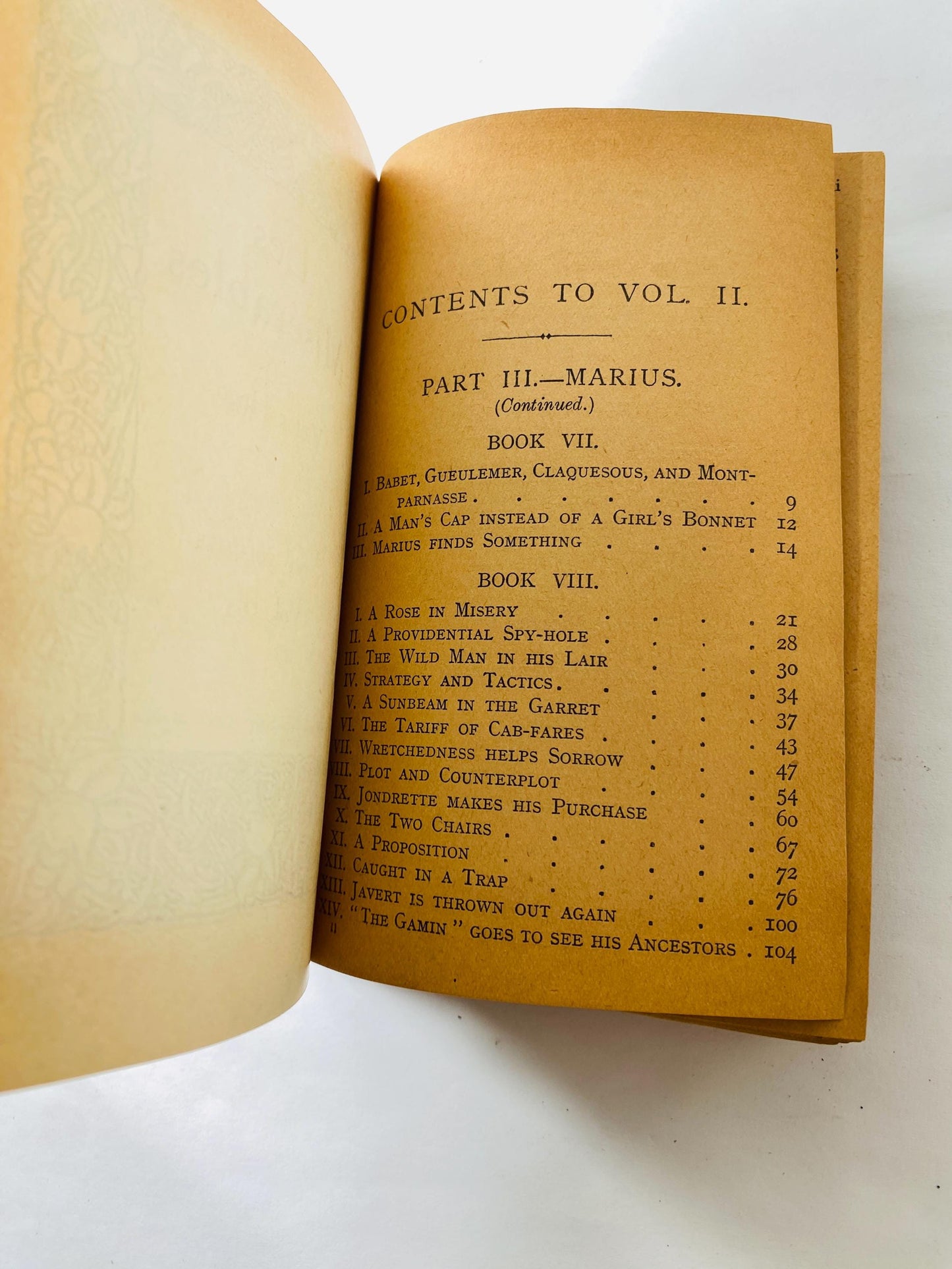 1900 Les Miserables by Victor Hugo volumes & II Vintage book EARLY American PRINTING Thomas Nelson and Sons. Red home bookshelf decor.