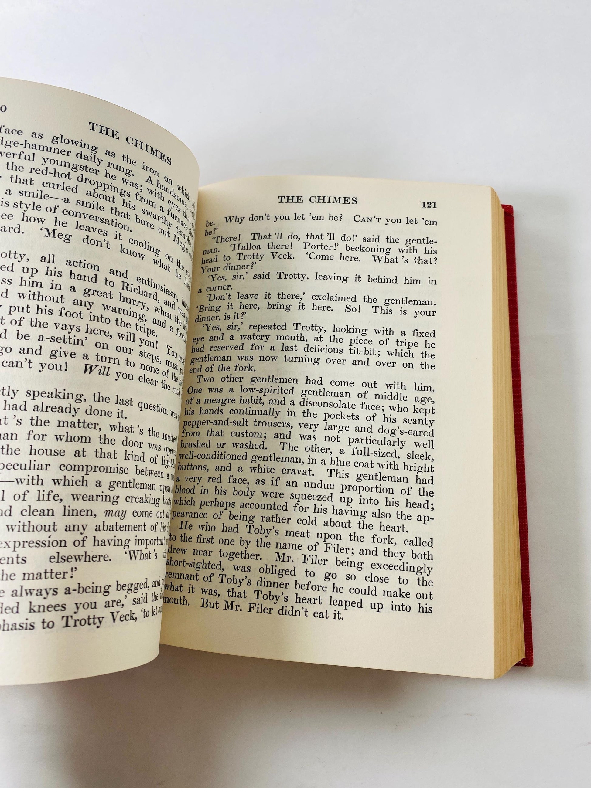 Christmas Carol Christmas Stories by Charles Dickens in one volume! Beautiful red book decor