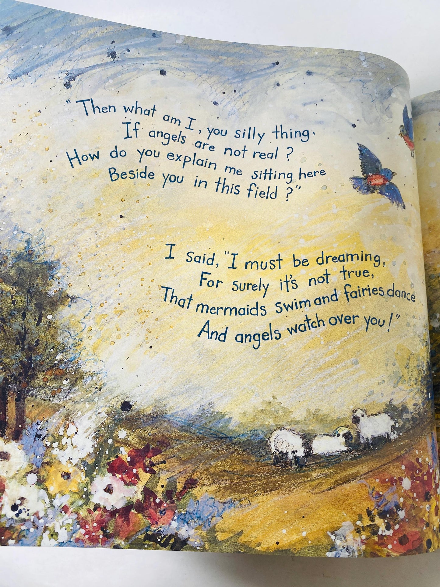 Everyday Angels by Mark Moulton illustrated by Susan Winget Vintage children's book about the true nature of angels in our lives