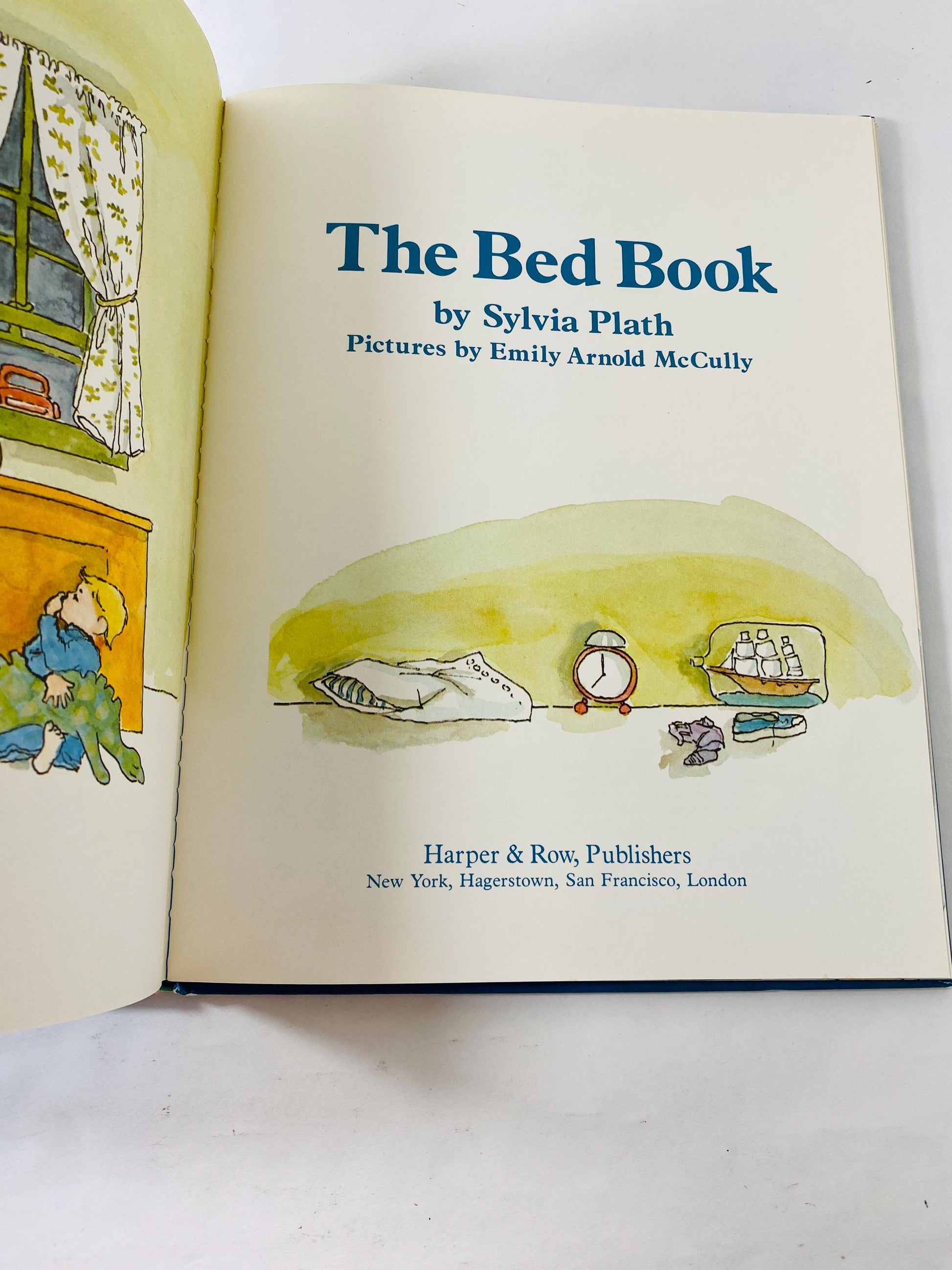 The Bed Book by Sylvia Plath 1976 First American Edition Vintage Children’s Book Emily Arnold McCully