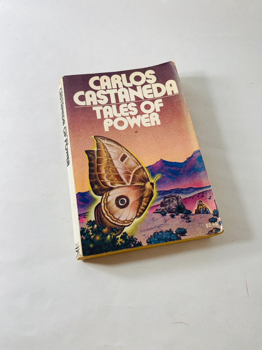 Carlos Castaneda vintage paperback book Tales of Power circa 1974 Conversations with Don Juan Dreaming Infinity Early Printing