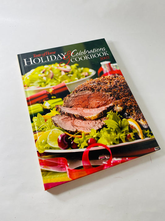 Holiday Celebrations Vintage cookbook Grandma's Christmas Ham Spiced Holiday Wassail Gingerbread Eggnog French Toast Peppermint Cookies
