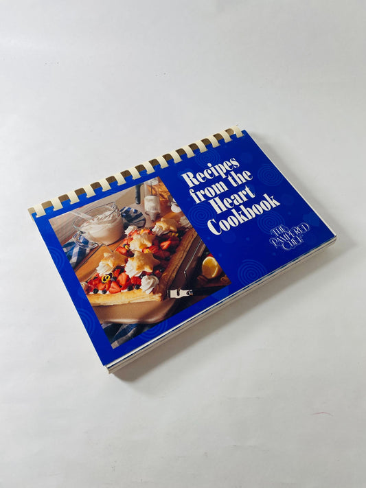 Pampered Chef vintage Recipes from the Heart spiral cookbook circa 1997 appetizers desserts main dishes sticky buns biscuits pepper steak