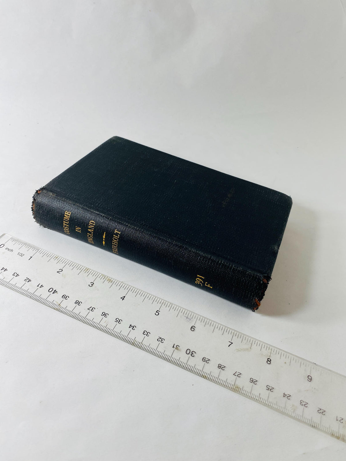 Antique 1910 Costume in England Vol II Fairholt Illustrated Fashion History Glossary Former Library Book MISSING pages
