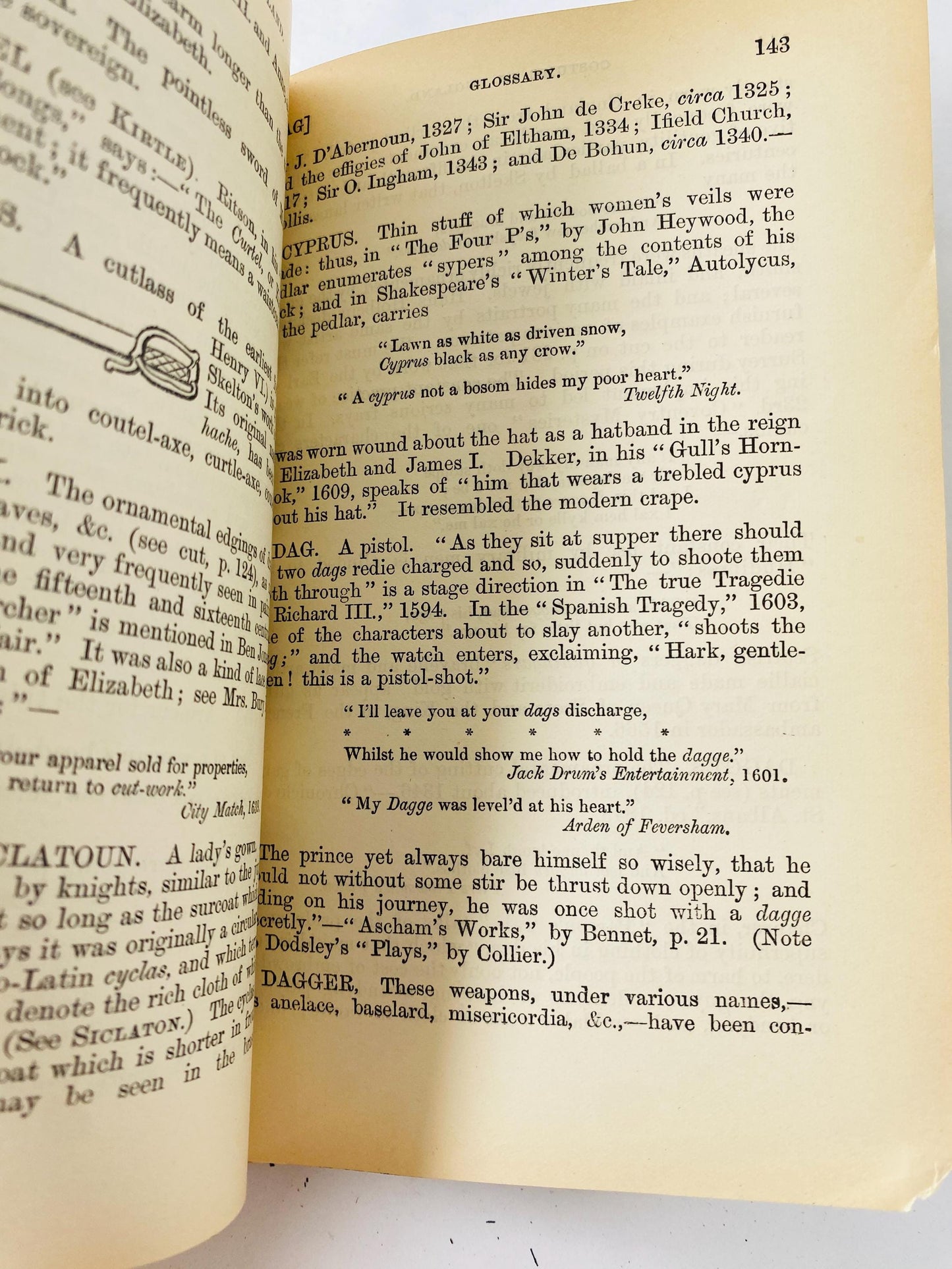 Antique 1910 Costume in England Vol II Fairholt Illustrated Fashion History Glossary Former Library Book MISSING pages