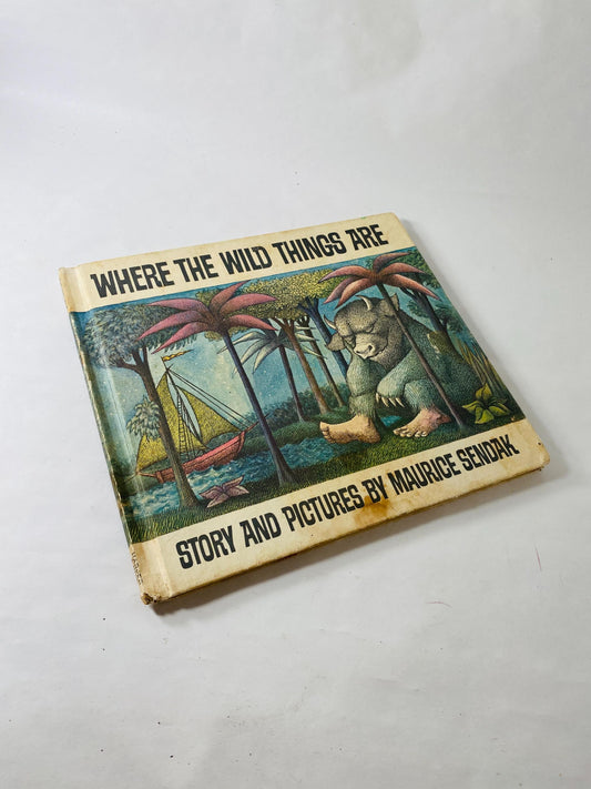 Where the Wild Things Are book vintage book Vintage Children's book EARLY PRINTING circa 1963 Maurice Sendak. Caldecott Medal