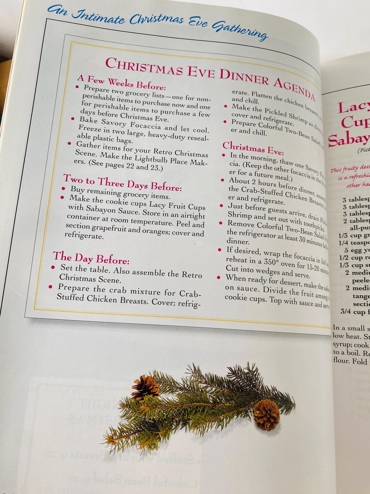 Holiday Celebrations Vintage cookbook Grandma's Christmas Ham Spiced Holiday Wassail Gingerbread Eggnog French Toast Peppermint Cookies