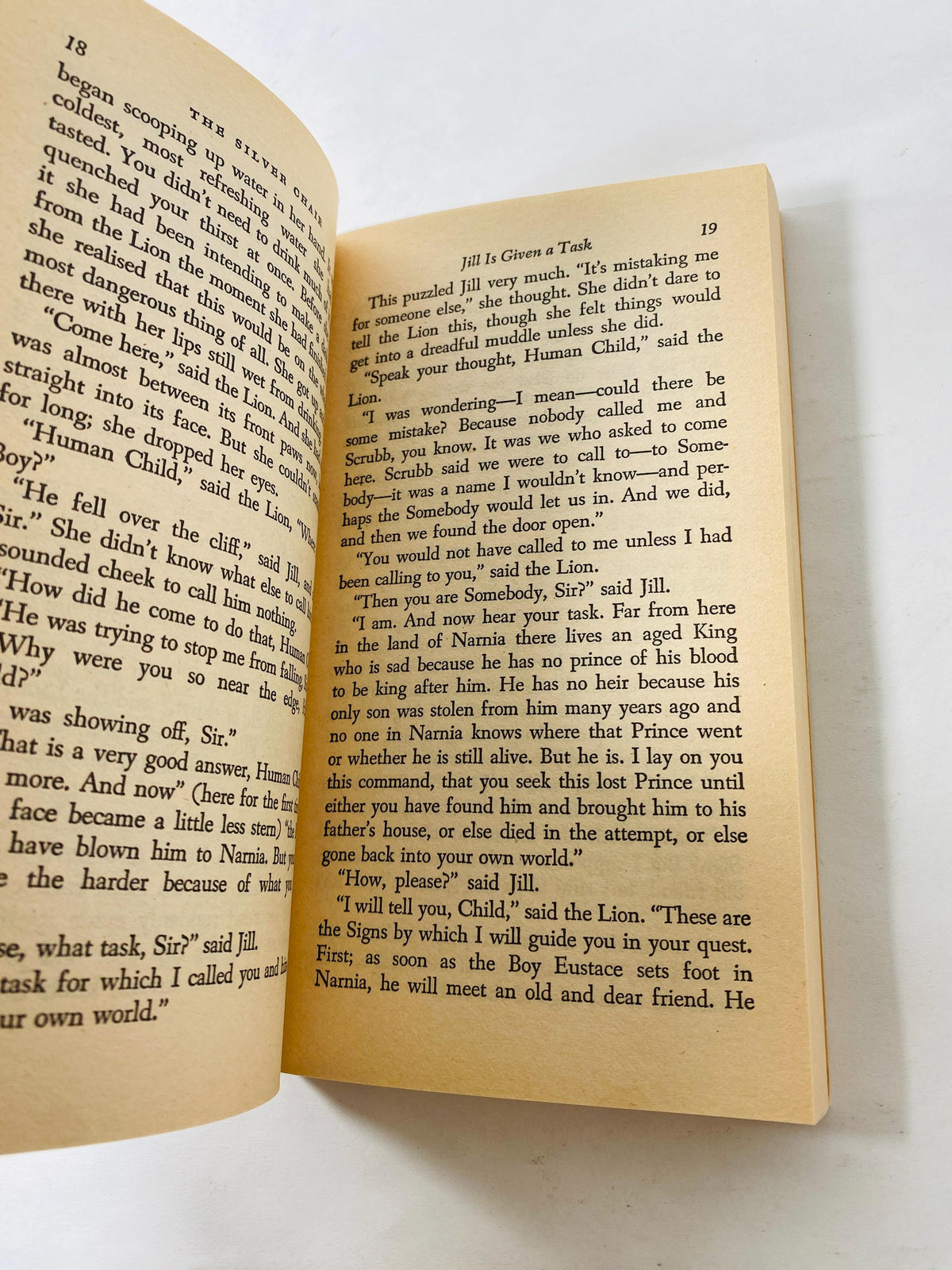 1970 Silver Chair vintage First Collier paperback book by CS Lewis Chronicles of Narnia Series Lion the Witch and the Wardrobe