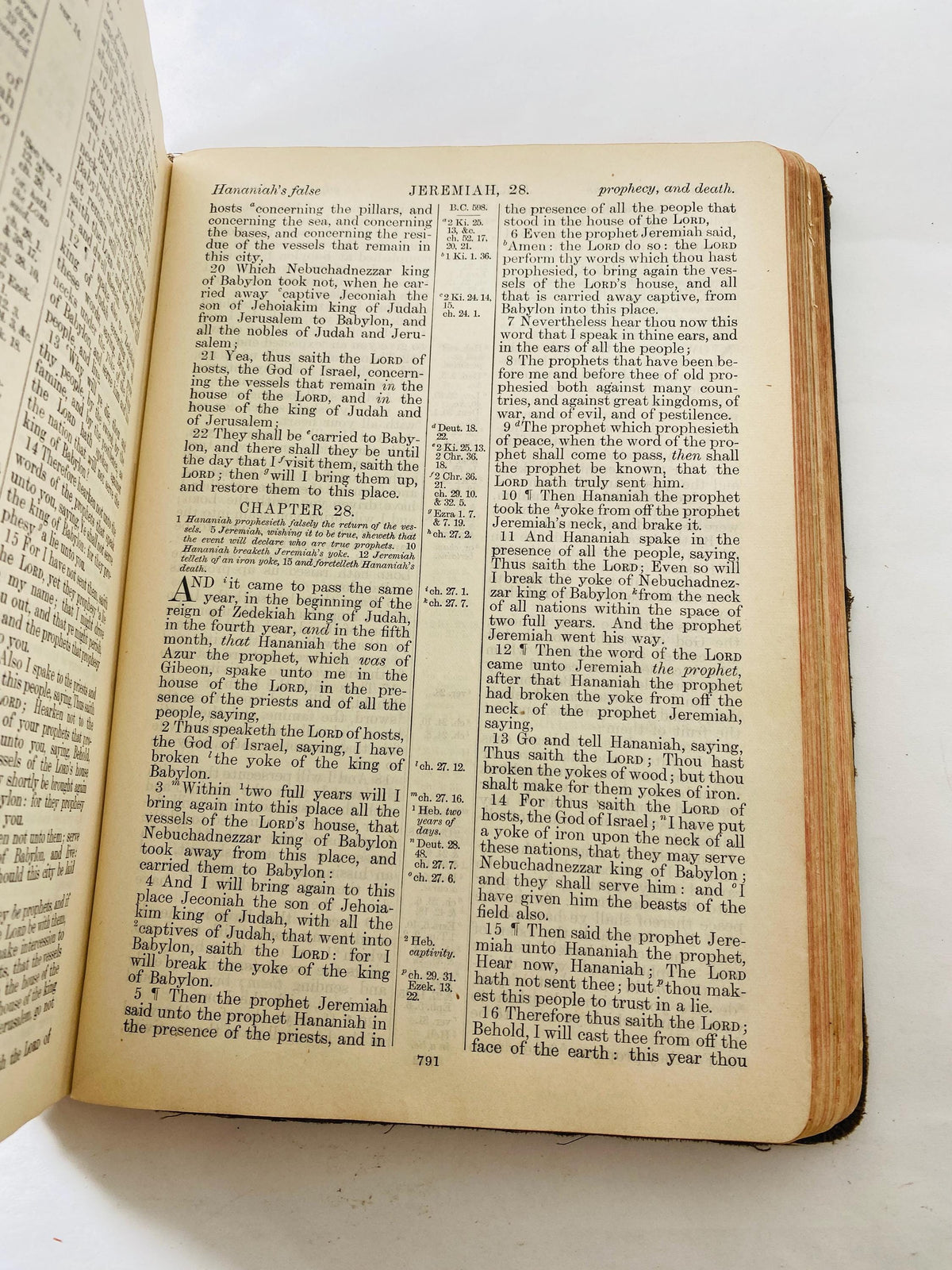 Antique 1910s Holy Bible KJV Thomas Nelson & Sons New York Reference Edition Illustrated Gilt Cover Presentation Gift Bible