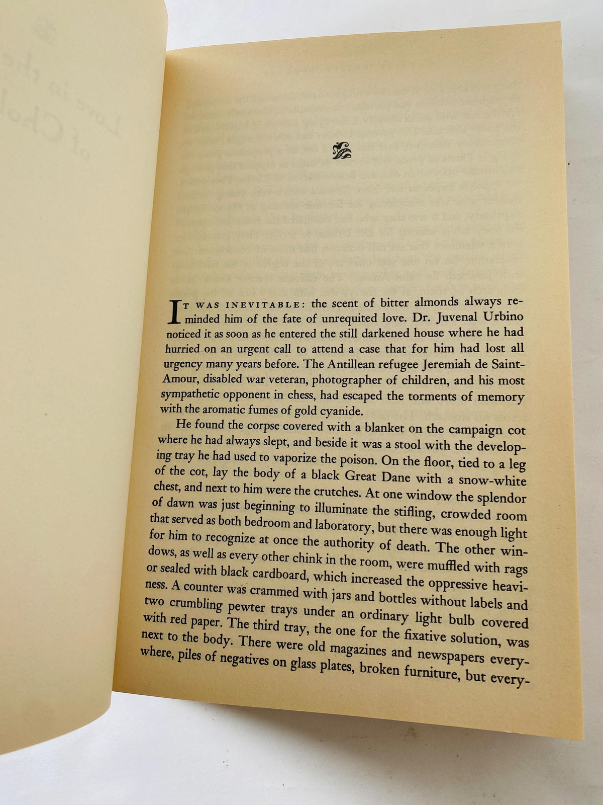 Gabriel García Márquez Love in the Time of Cholera FIRST PRINTING Vintage paperback book love story youthful passion to old age Sth America