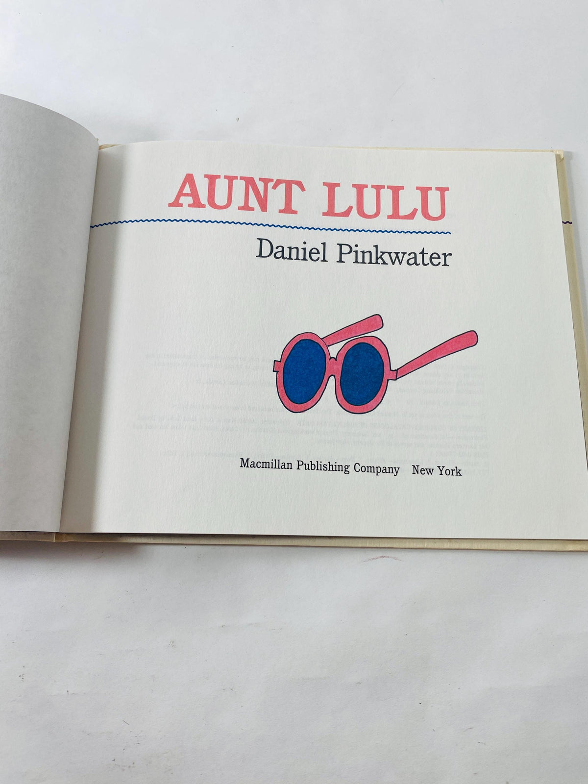 Aunt Lulu vintage book by Daniel P inkwater children's illustrated picture book about a librarian in Alaska with 14 husky sled dogs