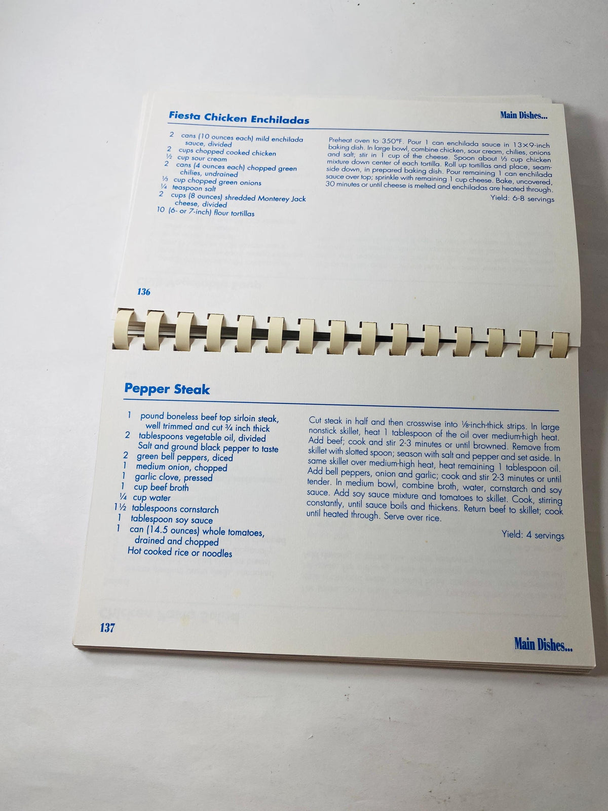 Pampered Chef vintage Recipes from the Heart spiral cookbook circa 1997 appetizers desserts main dishes sticky buns biscuits pepper steak