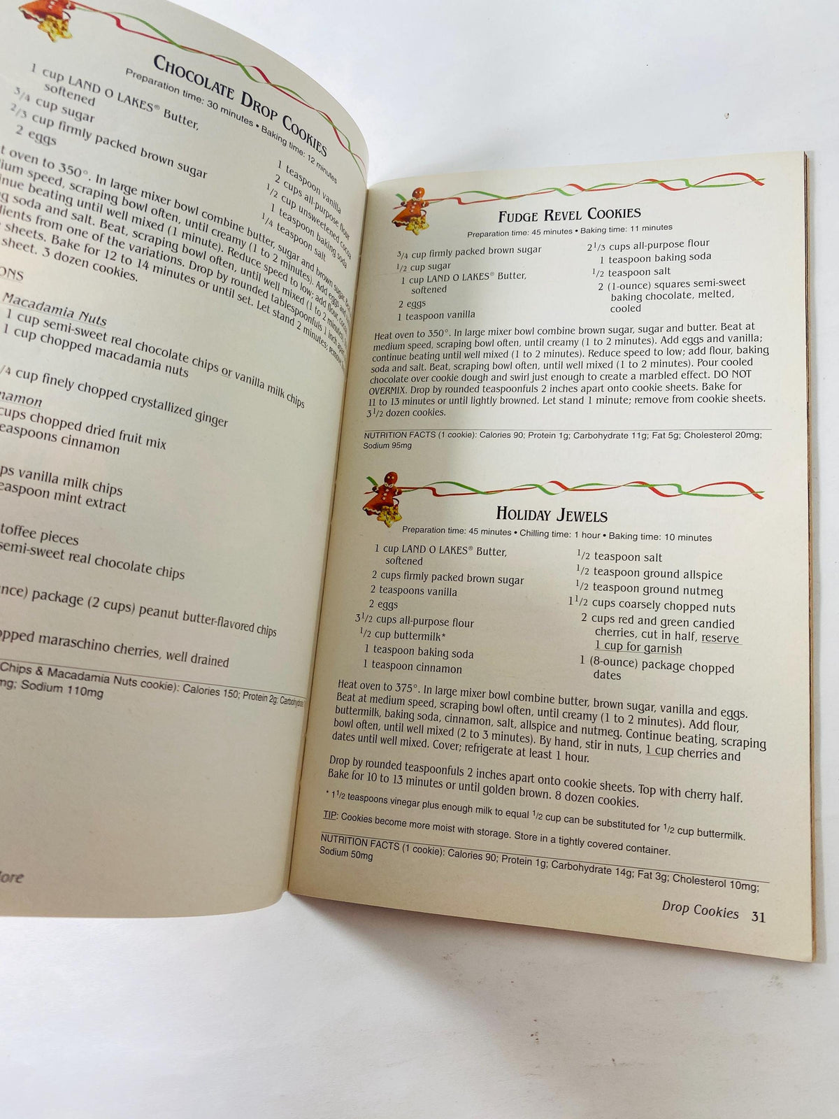 Land O’ Lakes Holiday Cookies vintage cookbook book Collectible recipe book foodies! Timeless kitchen retro butter recipes