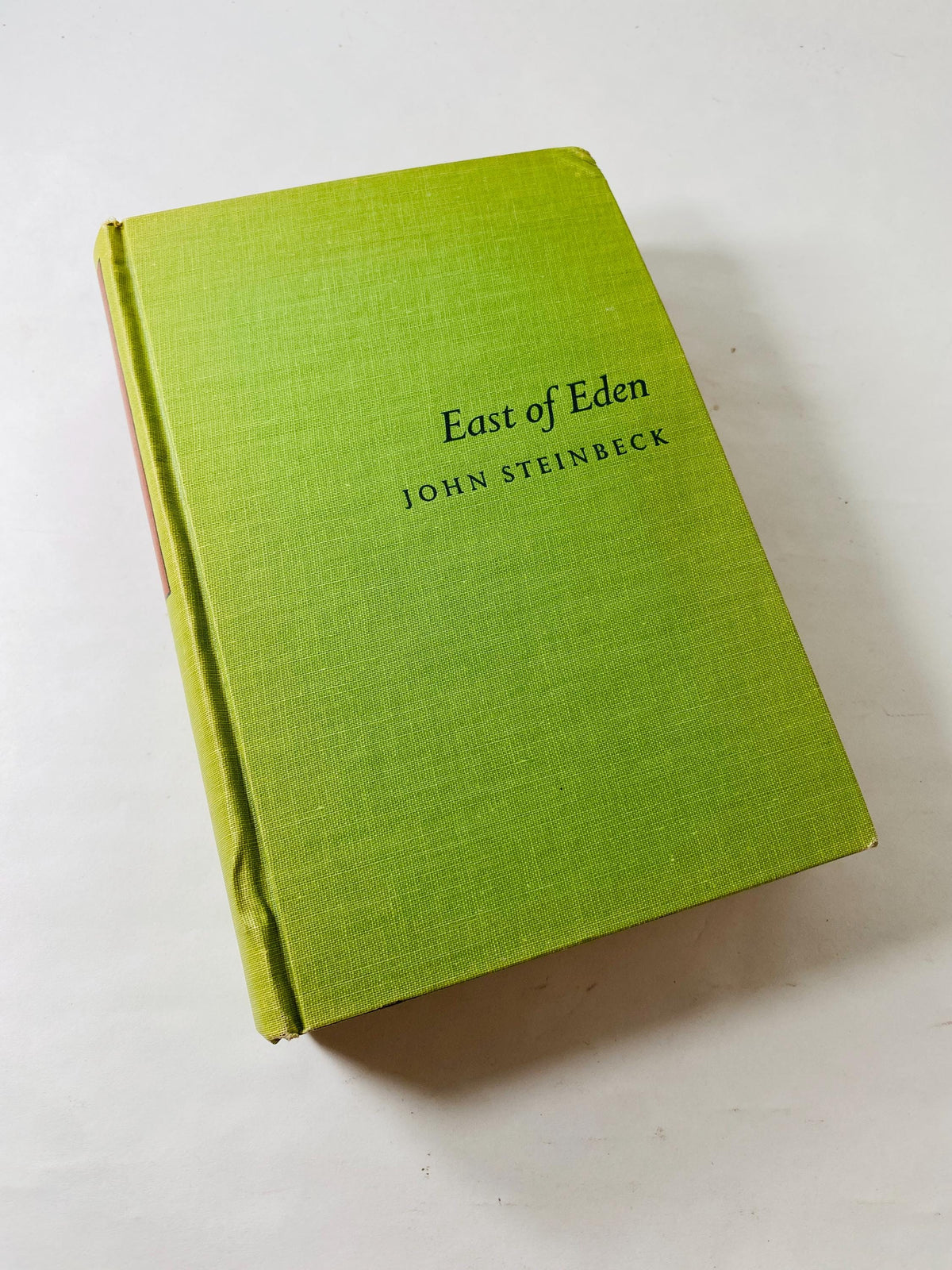 FIRST EDITION East of Eden book by John Steinbeck circa 1952 third printing Vintage Viking Press winner of the Nobel Priz Green home decor