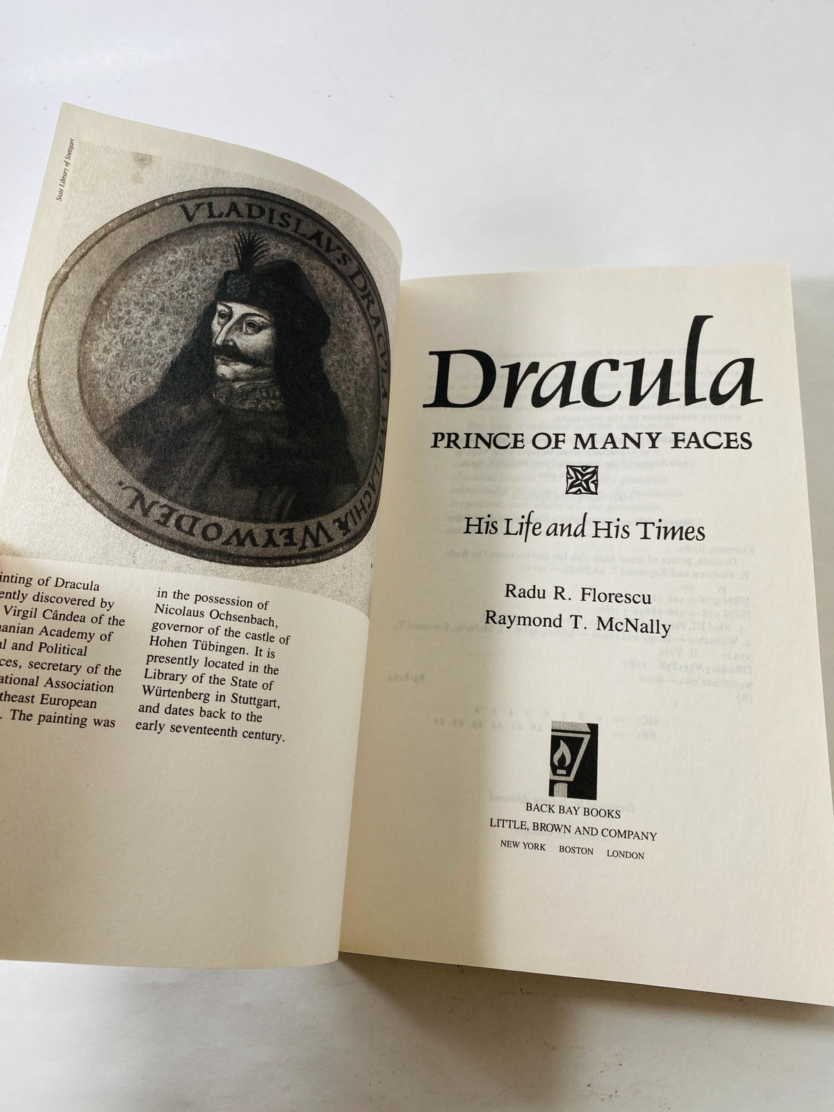 Dracula, Prince of Many Faces His Life and His Times vintage paperback book by Radu Florescu circa 1989 medieval history Vlad The Impaler