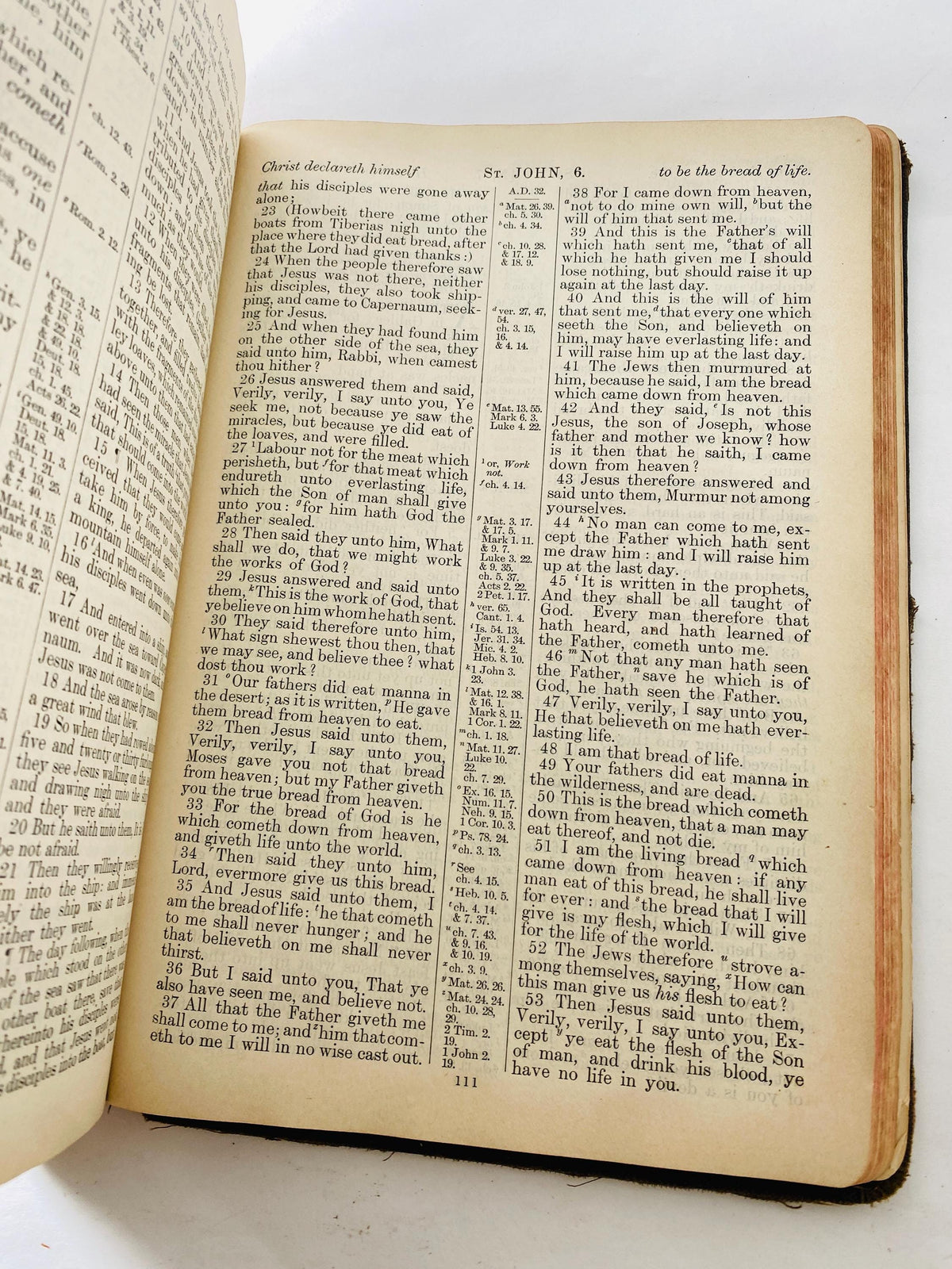 Antique 1910s Holy Bible KJV Thomas Nelson & Sons New York Reference Edition Illustrated Gilt Cover Presentation Gift Bible