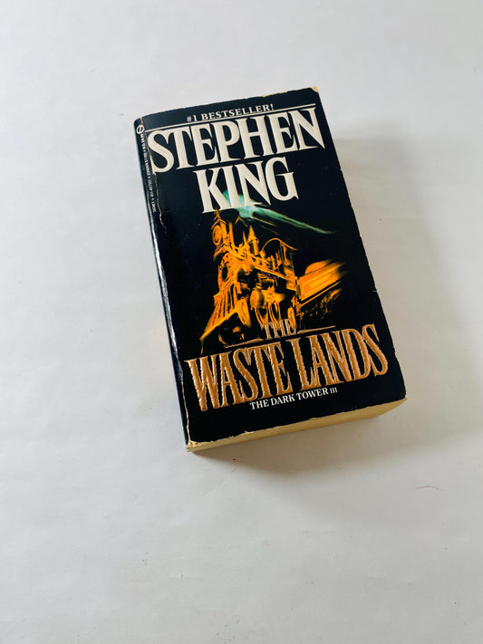 Dark Tower III Waste Lands by Stephen King Vintage FIRST Signet paperback book circa 1993 Horror gothic Book Gift