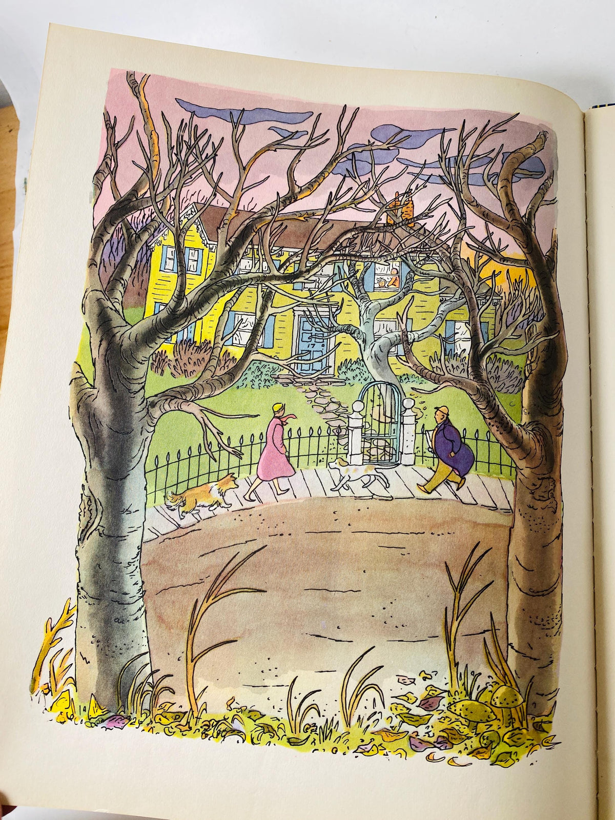 Mary Poppins vintage FIRST EDITION Big Golden book circa 1952 pictures by Gertrude Elliott children's Christmas gift