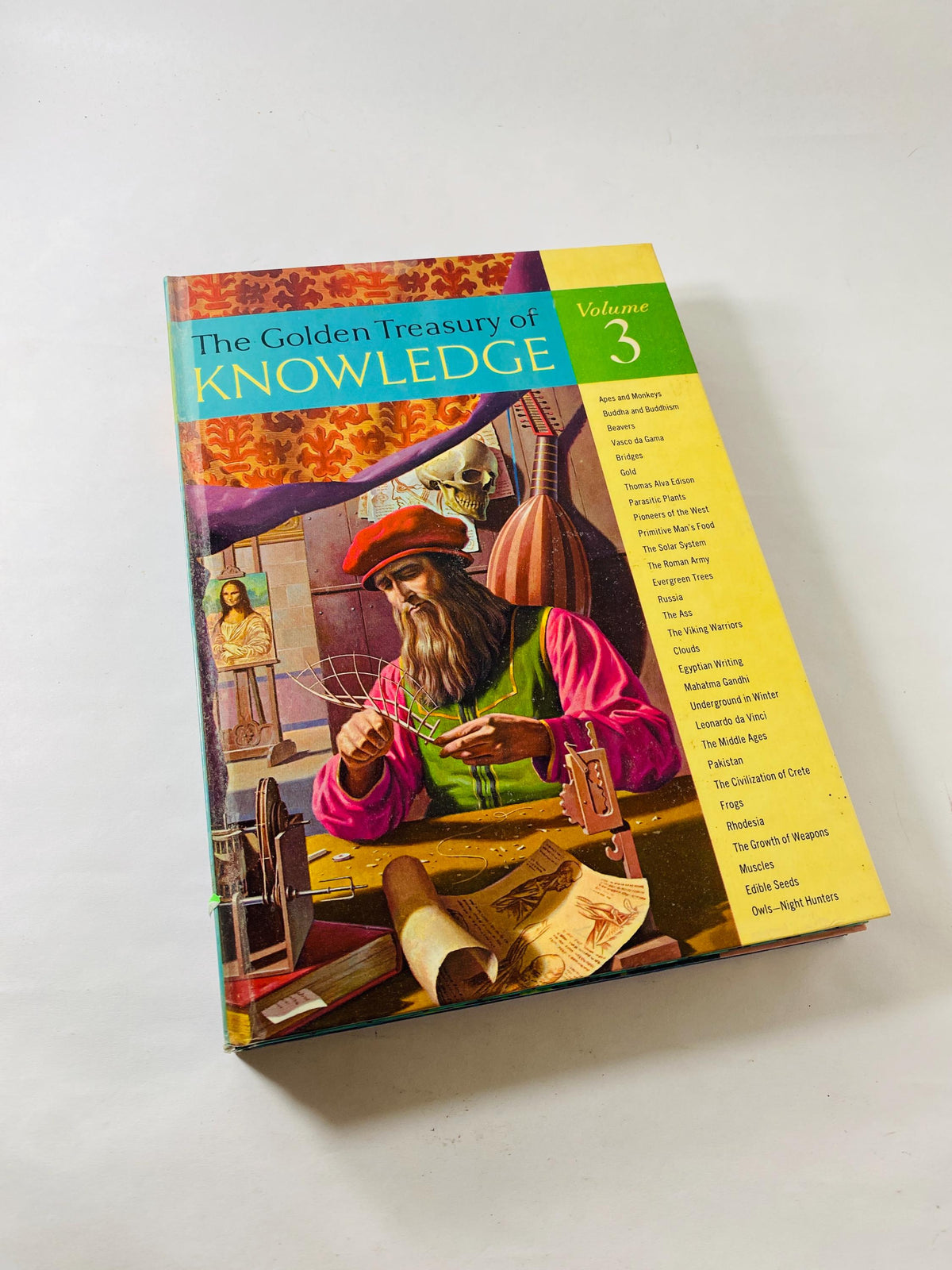 Golden Treasury of Knowledge vintage books volumes 2 3 6 7 8 9 10 Vintage children's encyclopedia circa 1961 Nursery Kids Bookshelf Decor