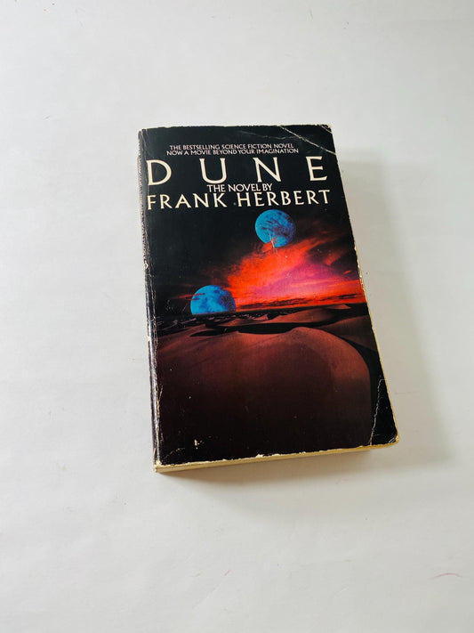 1984 Dune by Frank Herbert Vintage Scifi paperback book science fiction book lover gift Teen home reading Movie cover
