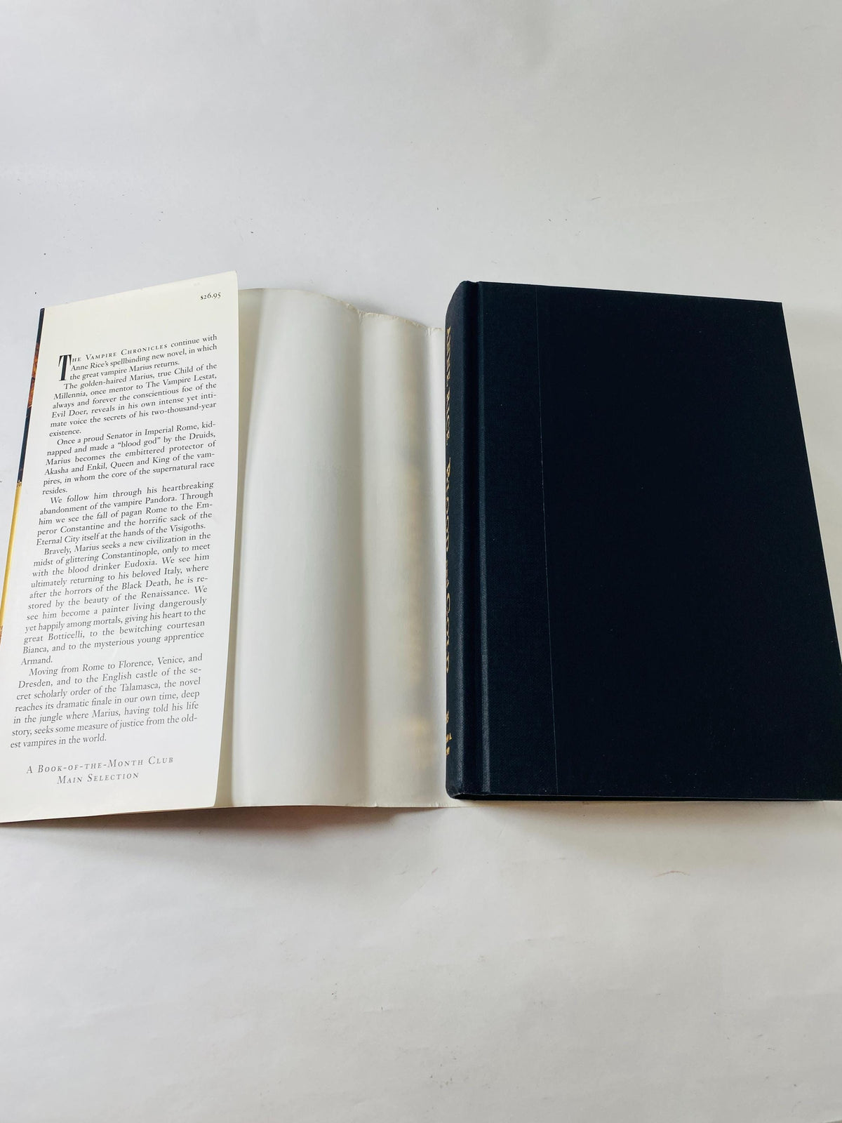 Blood and Gold Story of Marius by Anne Rice Vintage First Edition book circa 2001 Vampire horror decor Lestat Collectible gift