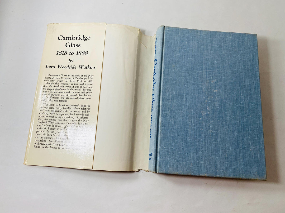 Bramhall 1930 Cambridge Glass 1818 to 1888 vintage book by Lura Woodside Watkins referene history guide