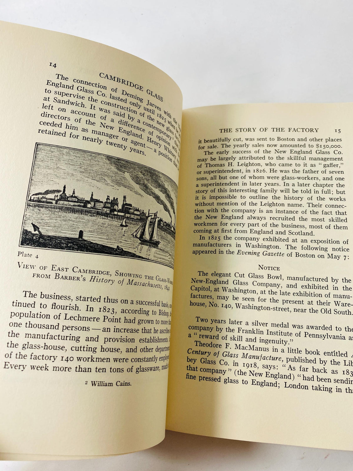 Bramhall 1930 Cambridge Glass 1818 to 1888 vintage book by Lura Woodside Watkins referene history guide