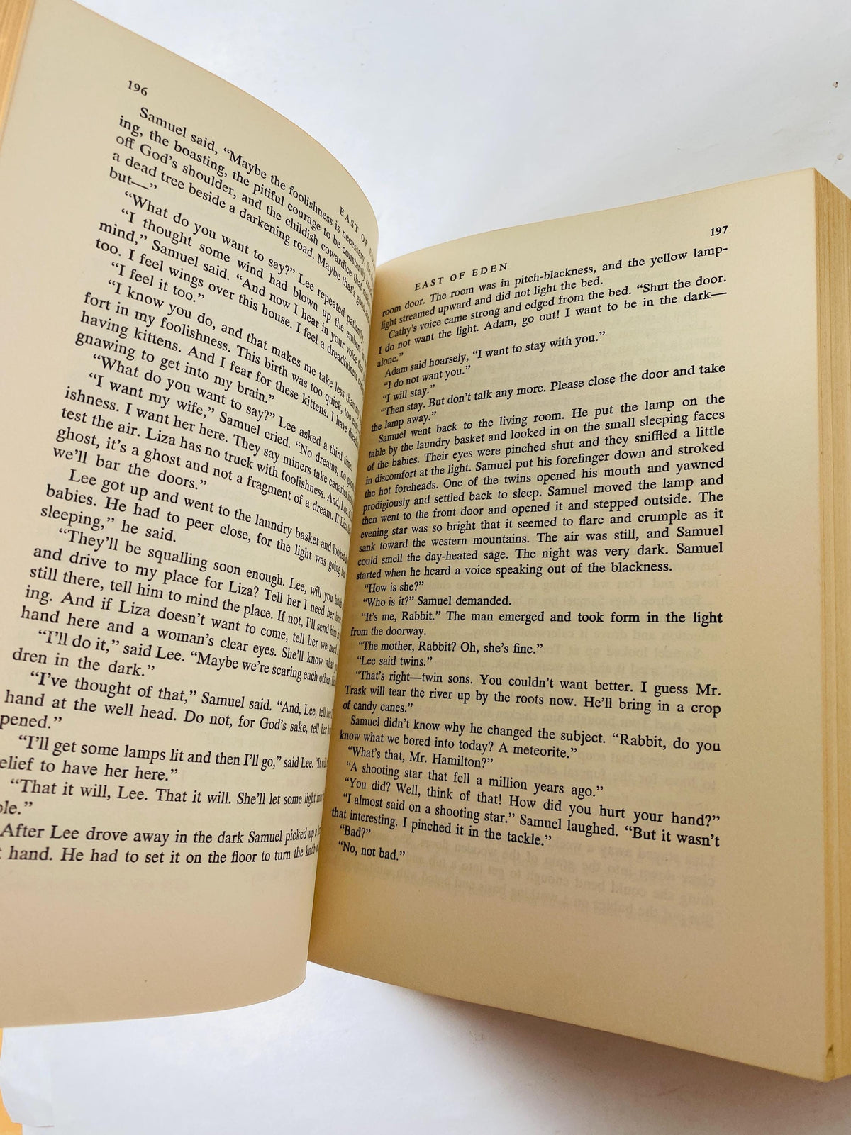 FIRST EDITION East of Eden book by John Steinbeck circa 1952 third printing Vintage Viking Press winner of the Nobel Priz Green home decor
