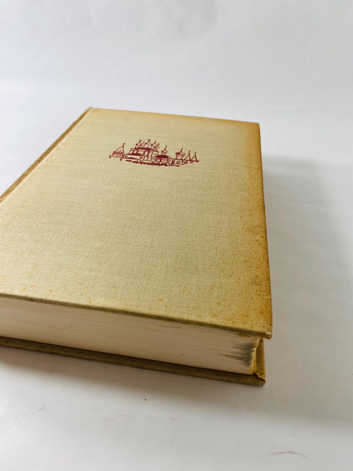 Fyodor Dostoevsky BEAUTIFUL beige vintage book of short stories circa 1945 Gambler Notes from Underground Uncle's Dream Eternal Husband