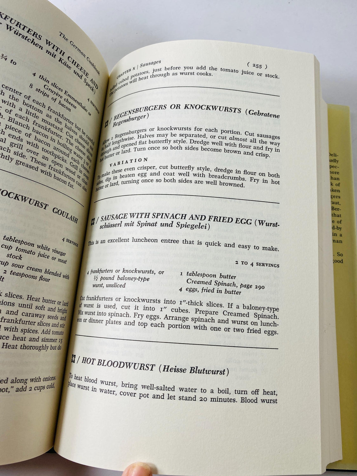 German Cookbook by Mimi Sheraton vintage book Authentic Wienerschnitzel Sauerbraten recipes comforting unpretentious German home cooking
