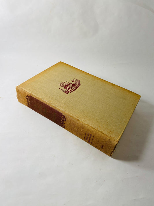 Fyodor Dostoevsky BEAUTIFUL beige vintage book of short stories circa 1945 Gambler Notes from Underground Uncle's Dream Eternal Husband
